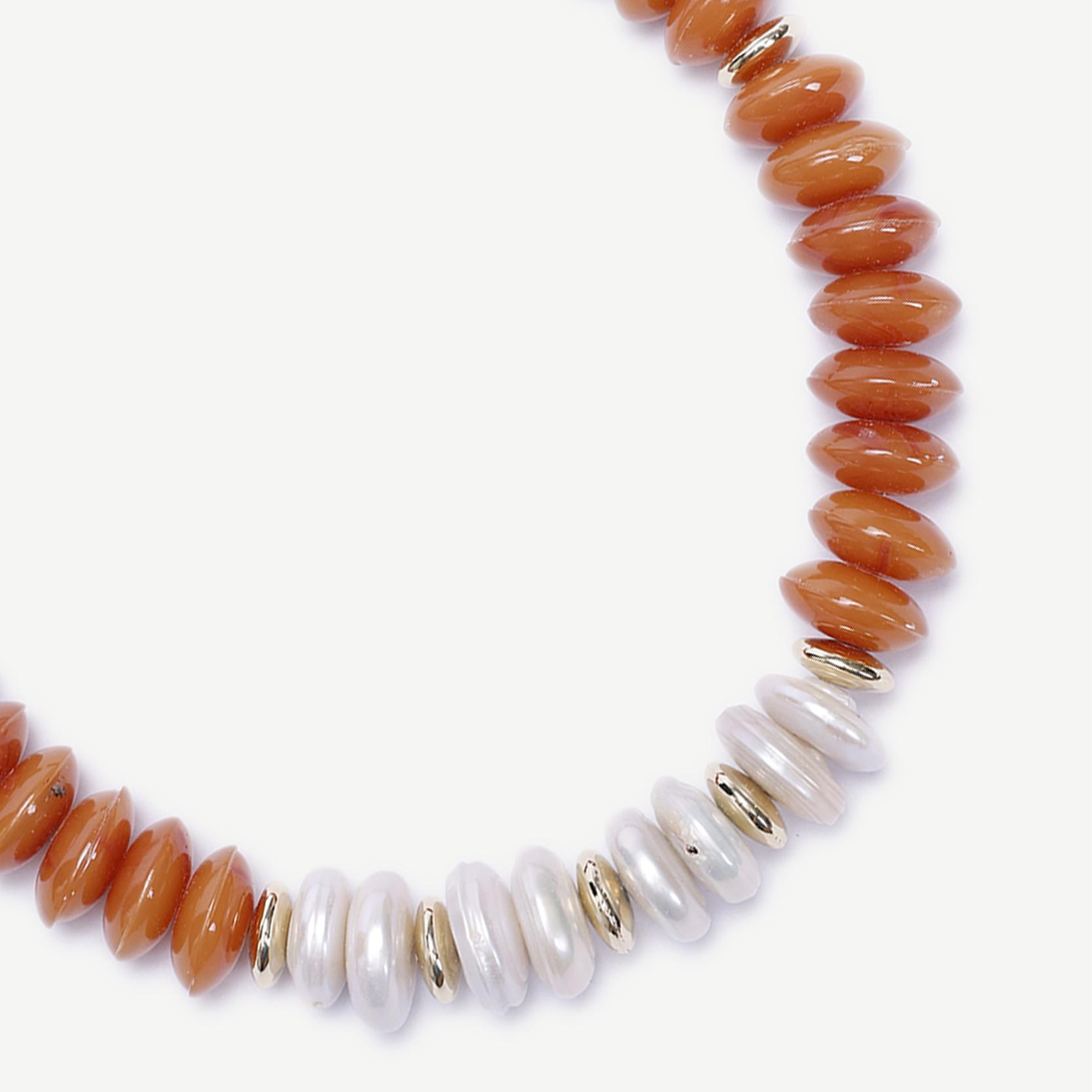 YARGICI İnci Detaylı Reçine Kolye