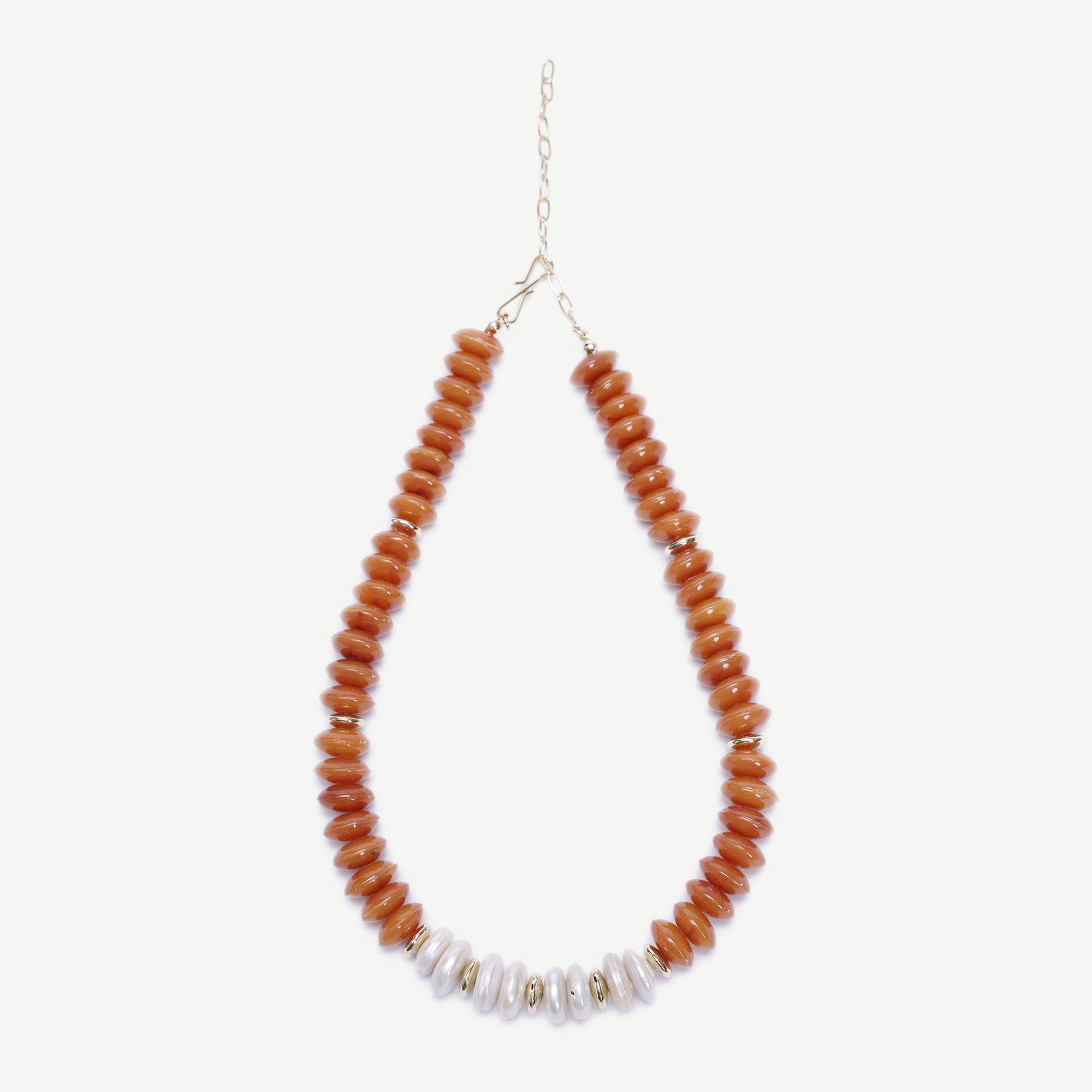 YARGICI İnci Detaylı Reçine Kolye