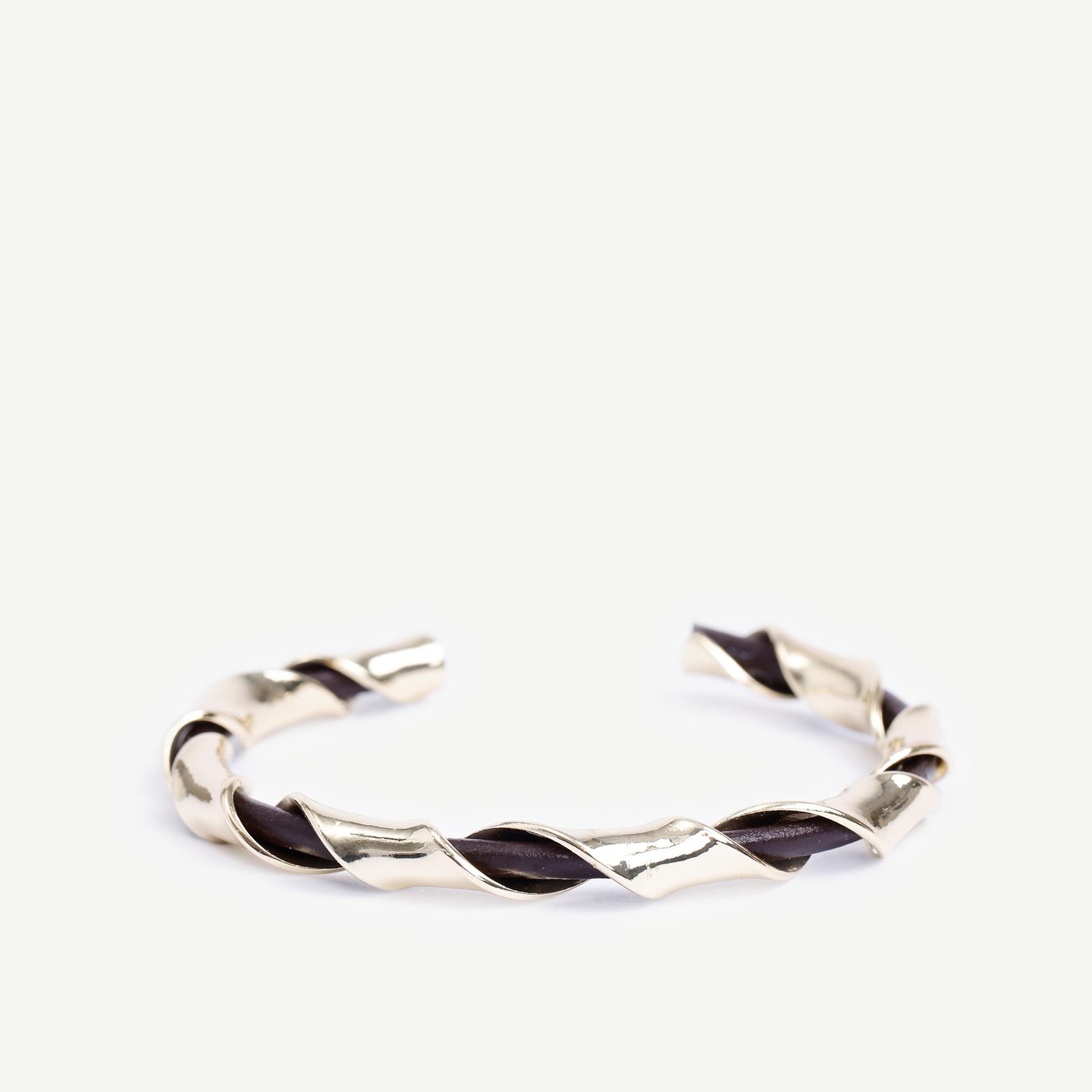 YARGICI Deri Detaylı Cuff Bileklik