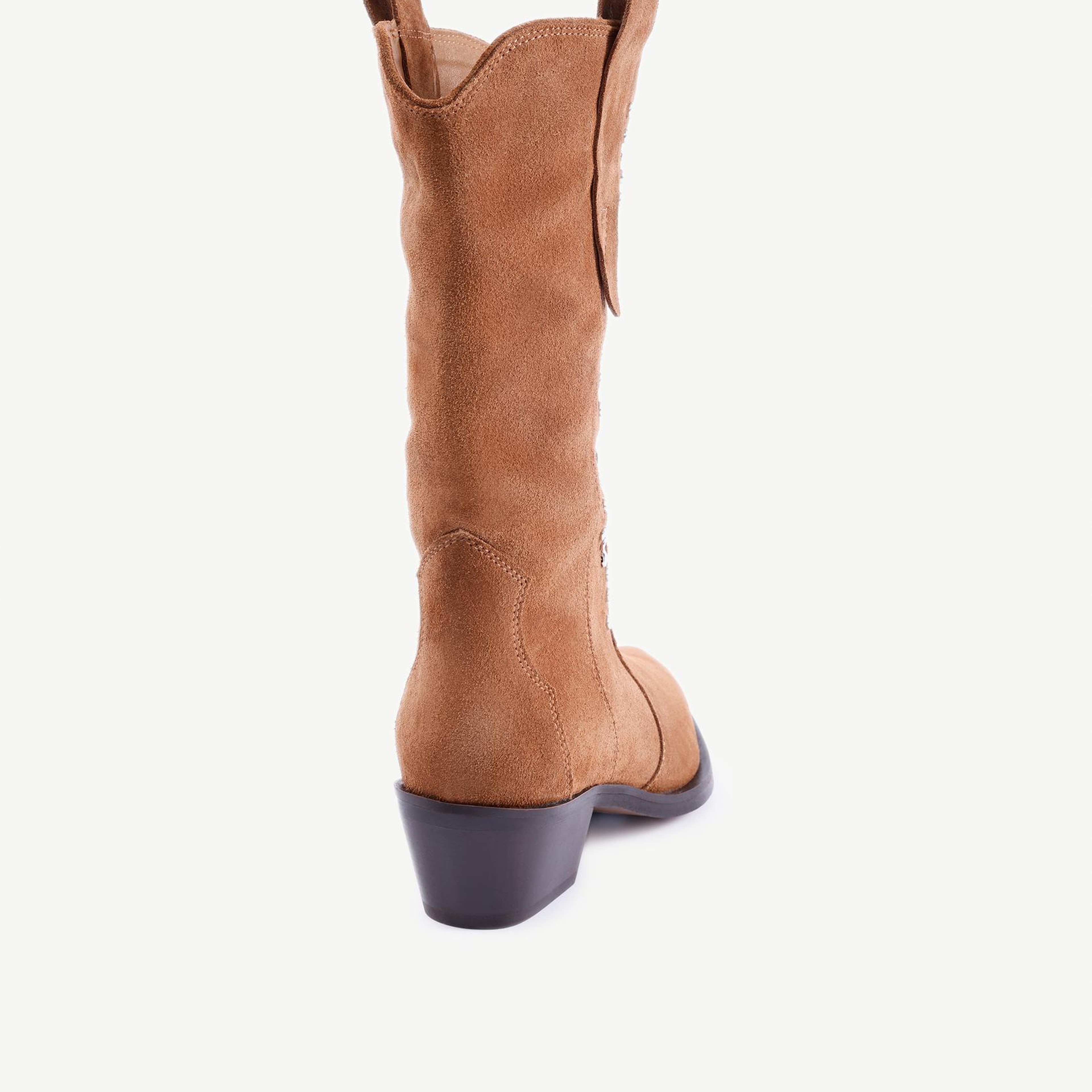 YARGICI Aksesuar Detaylı Deri Western Bot