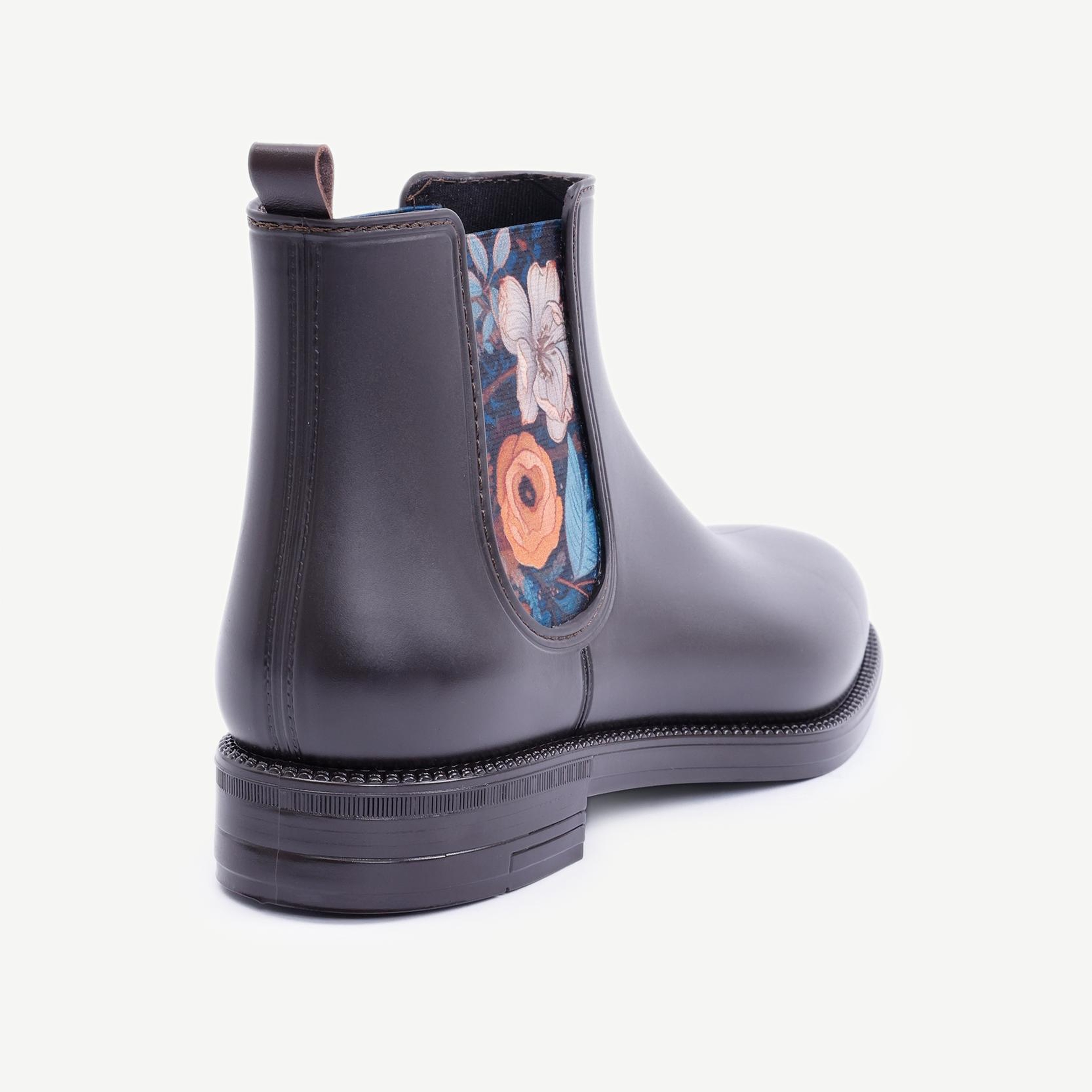 YARGICI Çiçek Baskılı Lastikli Yağmur Botu