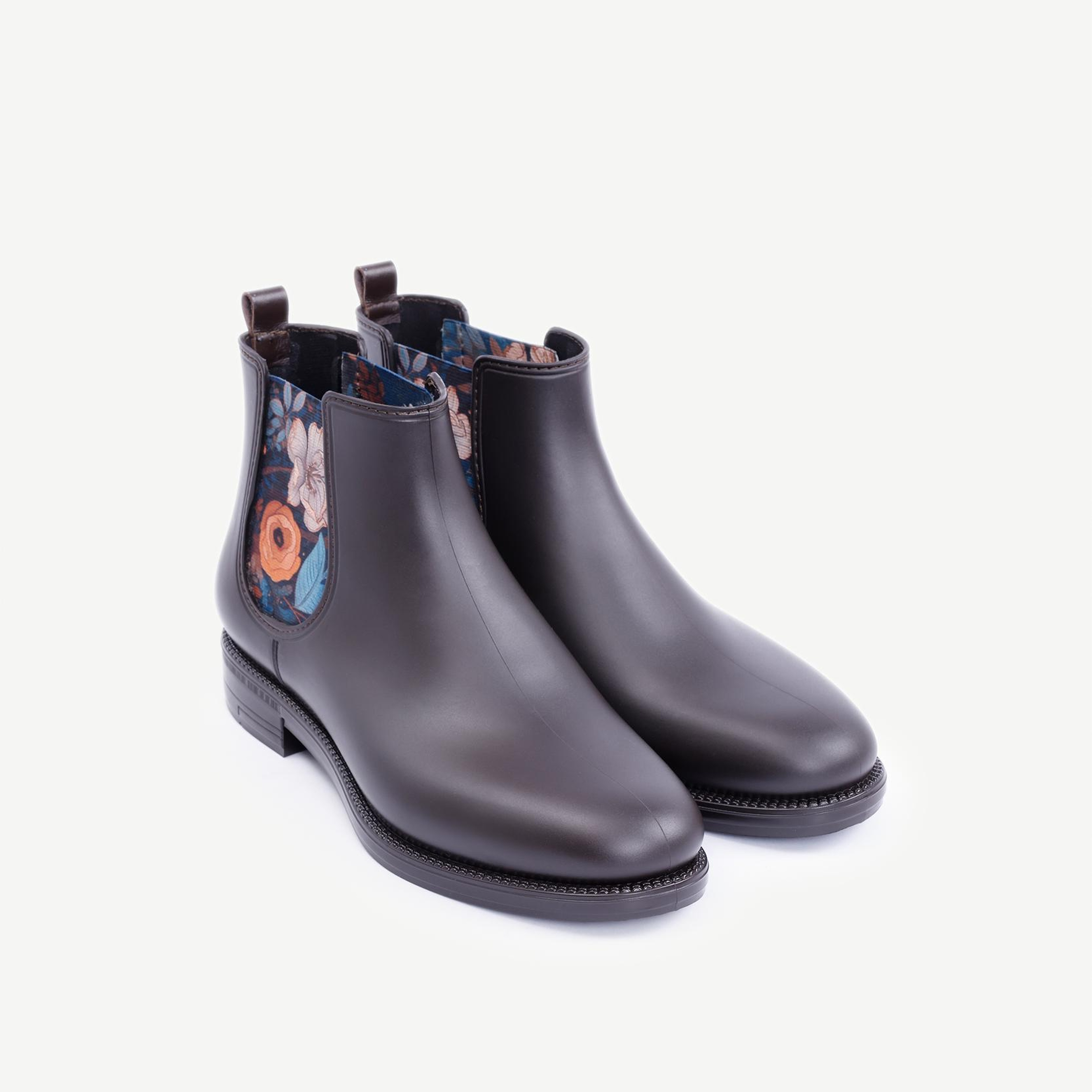 YARGICI Çiçek Baskılı Lastikli Yağmur Botu