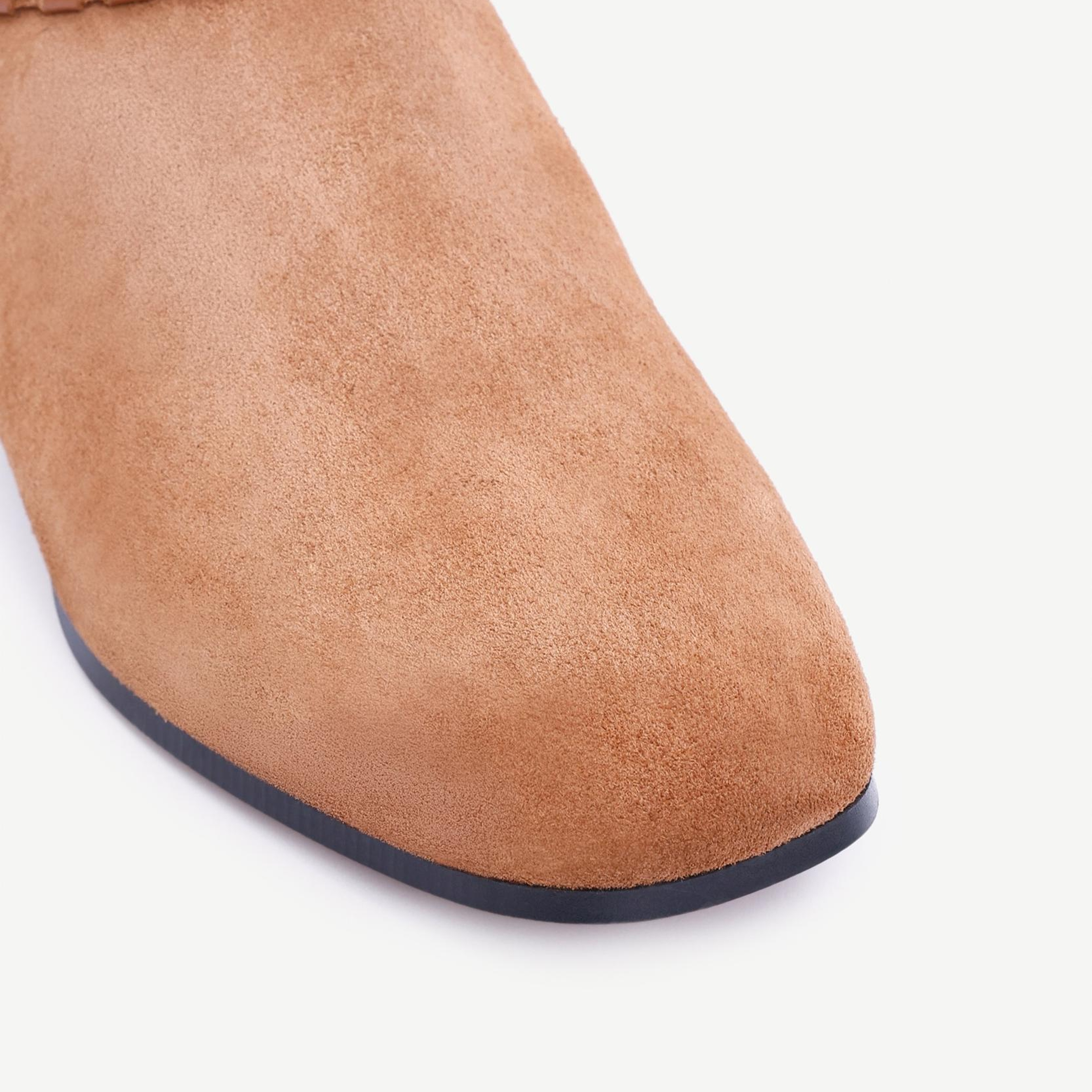 YARGICI Örgü Saraç Detaylı Western Deri Bot