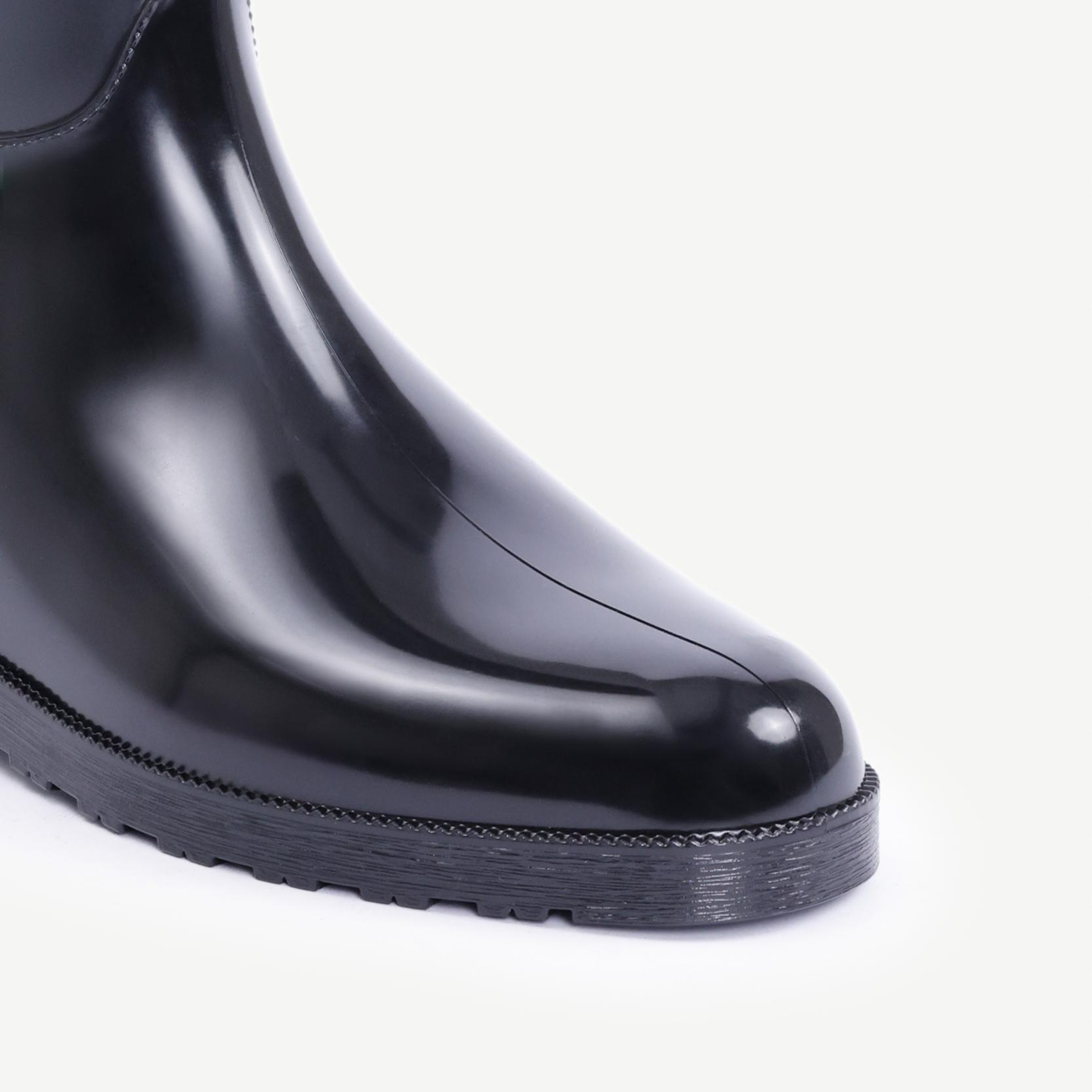 YARGICI Deri Atkılı Yağmur Çizmesi