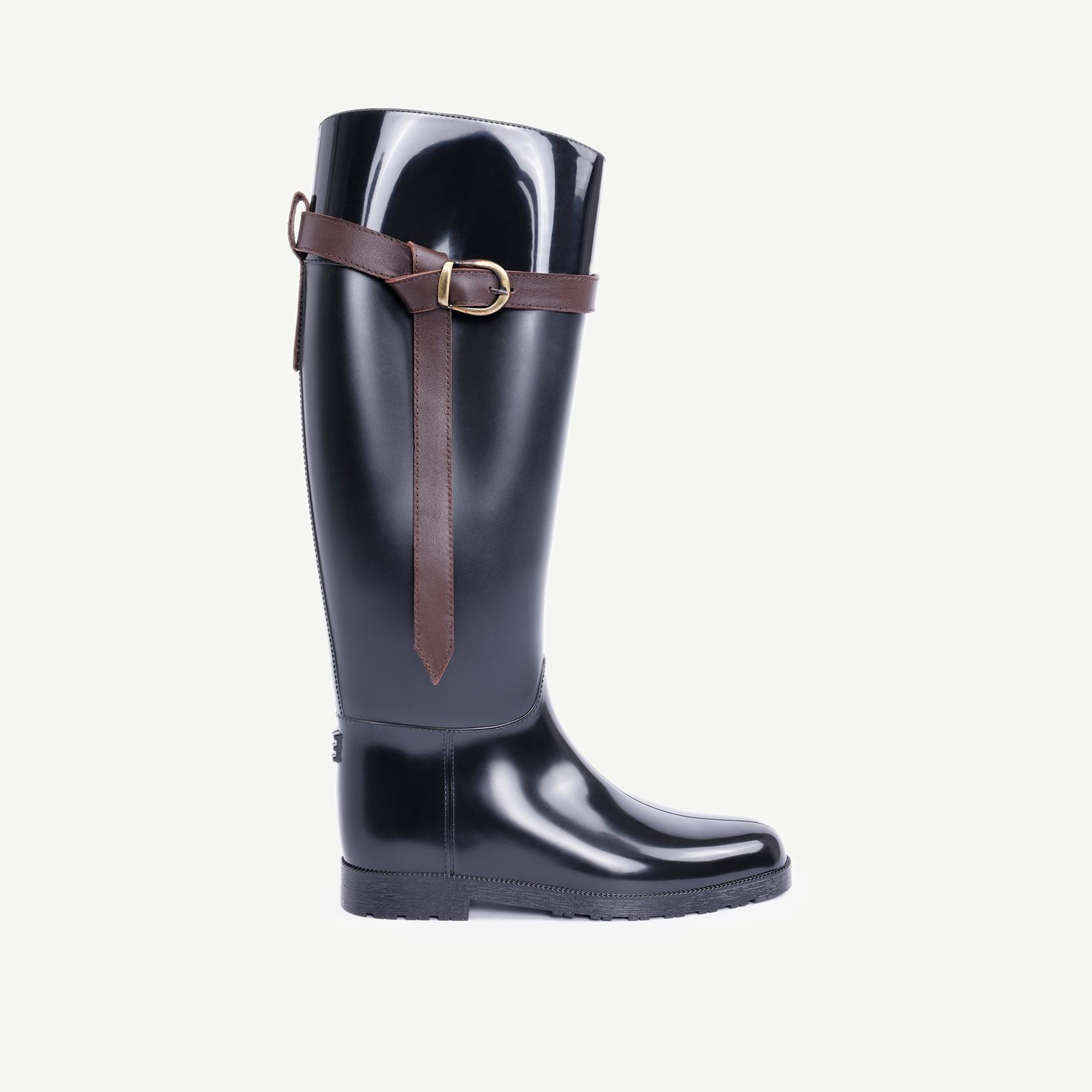 YARGICI Deri Atkılı Yağmur Çizmesi