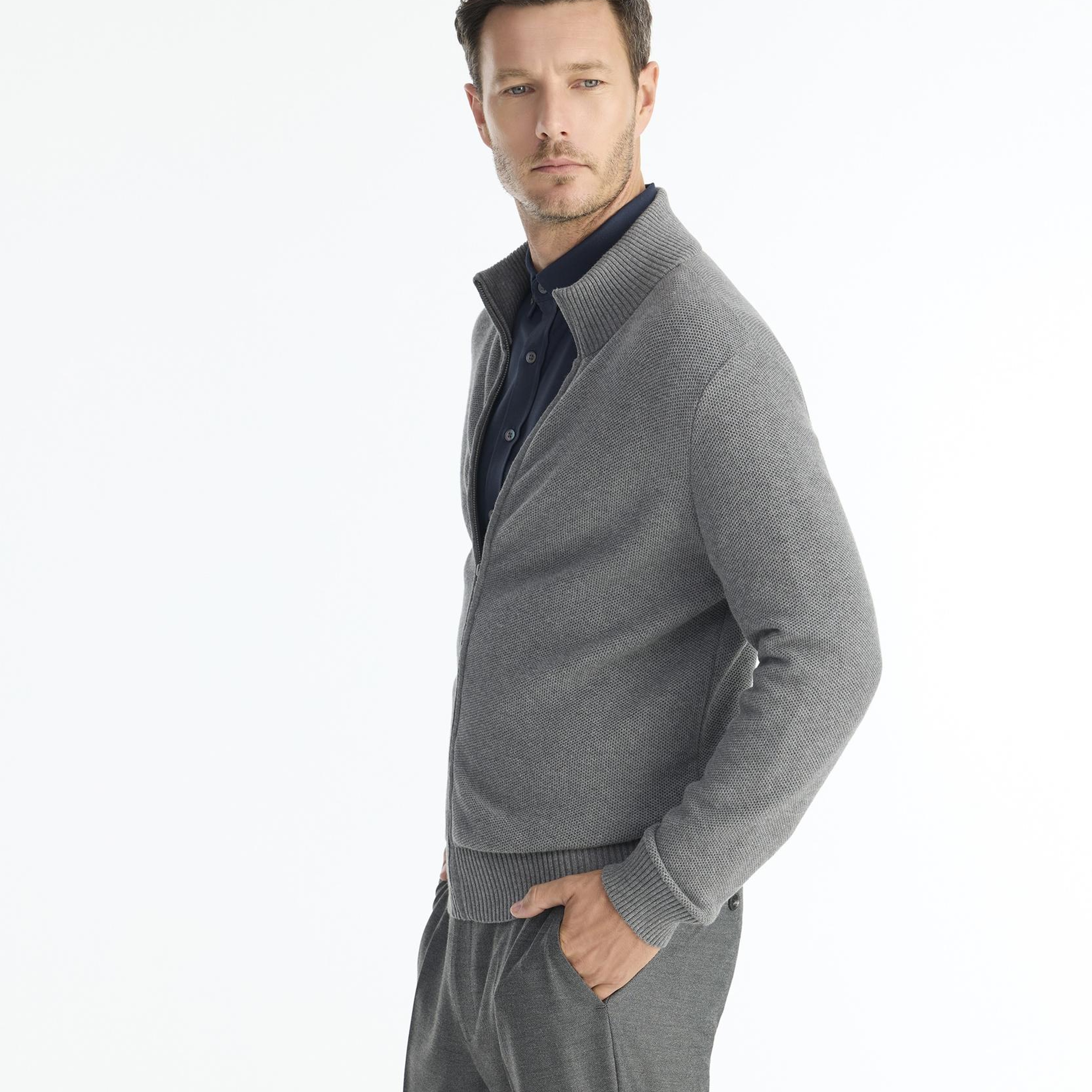 YARGICI Regular Dik Yaka Uzun Kol Kazak