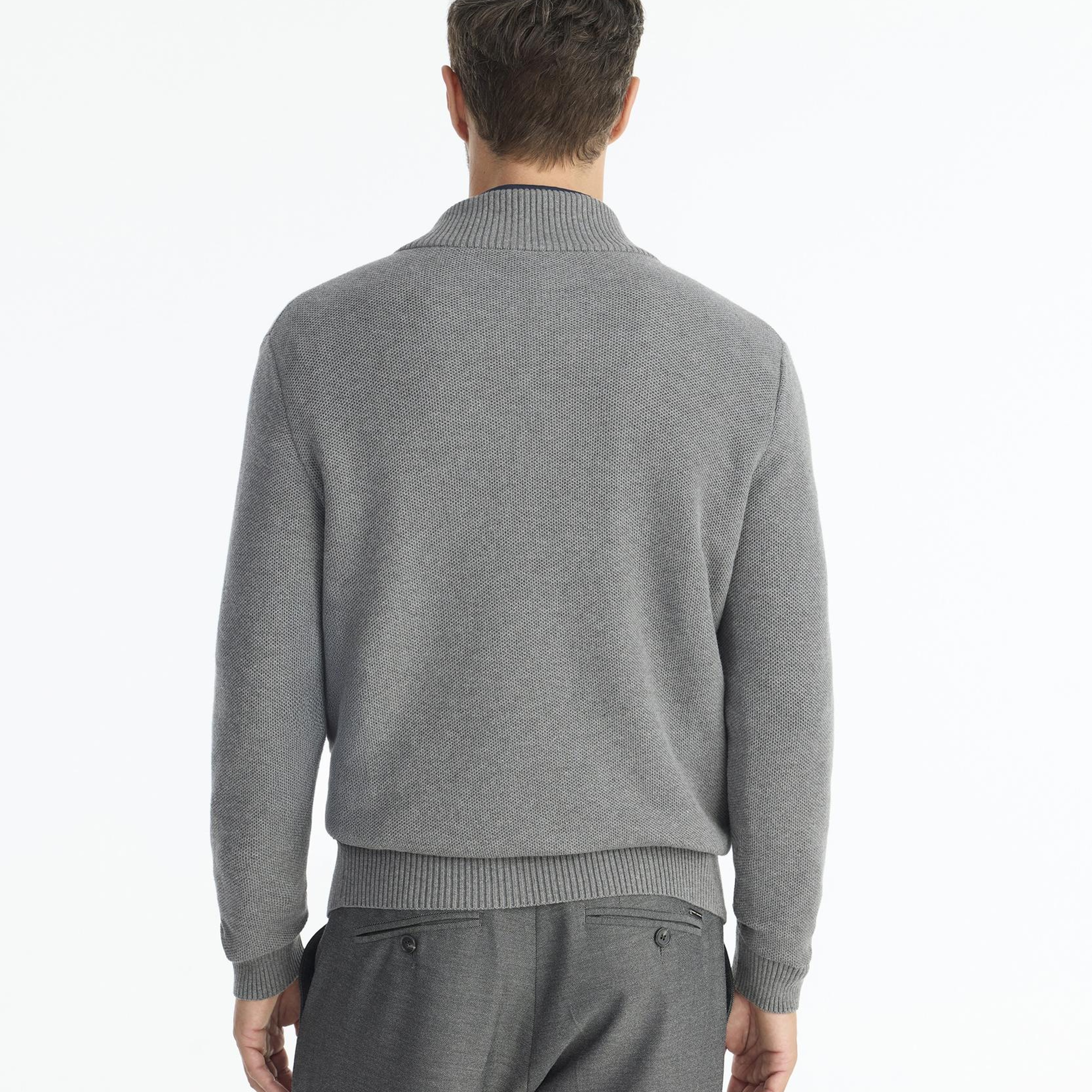 YARGICI Regular Dik Yaka Uzun Kol Kazak