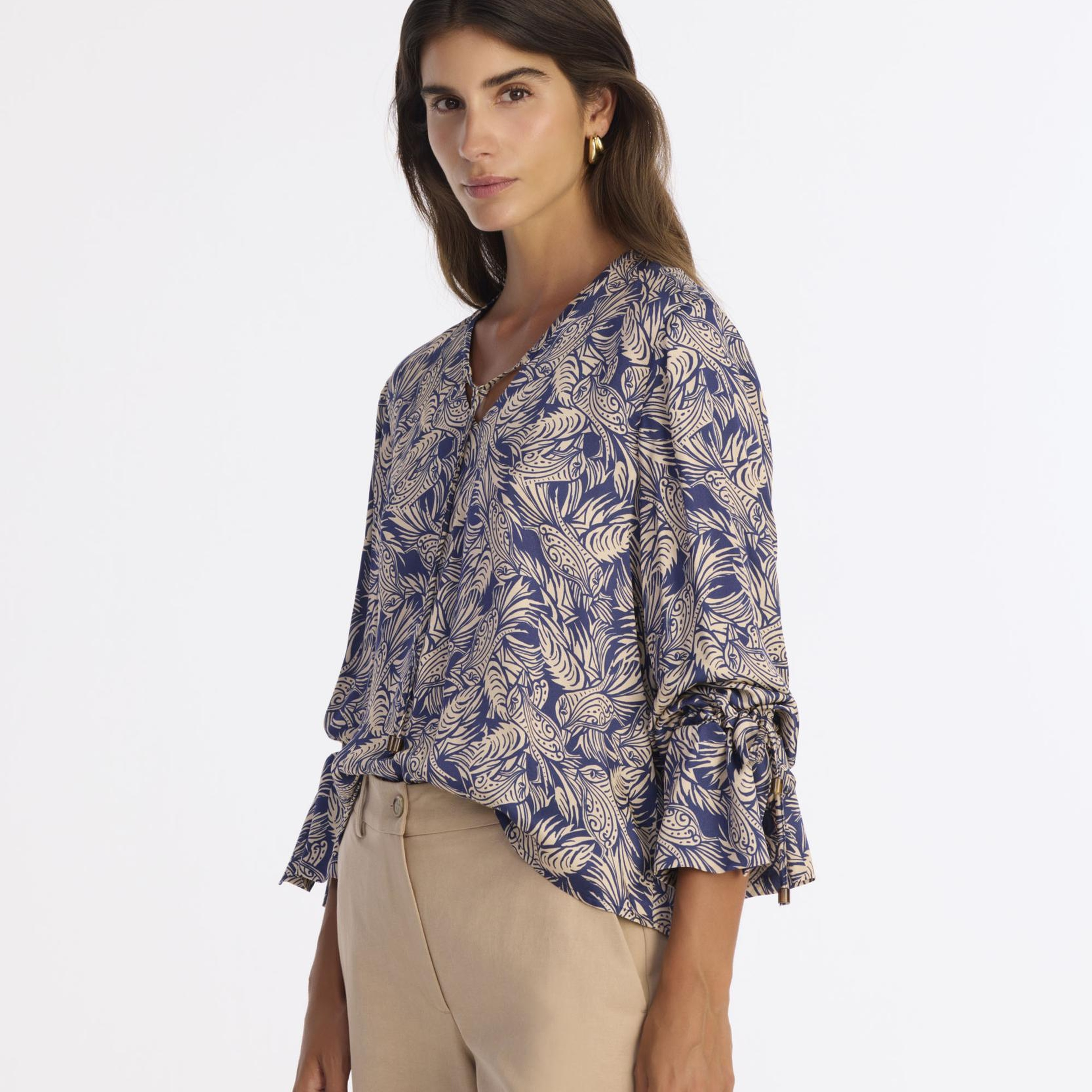 YARGICI Regular V Yaka Uzun Kol Bluz