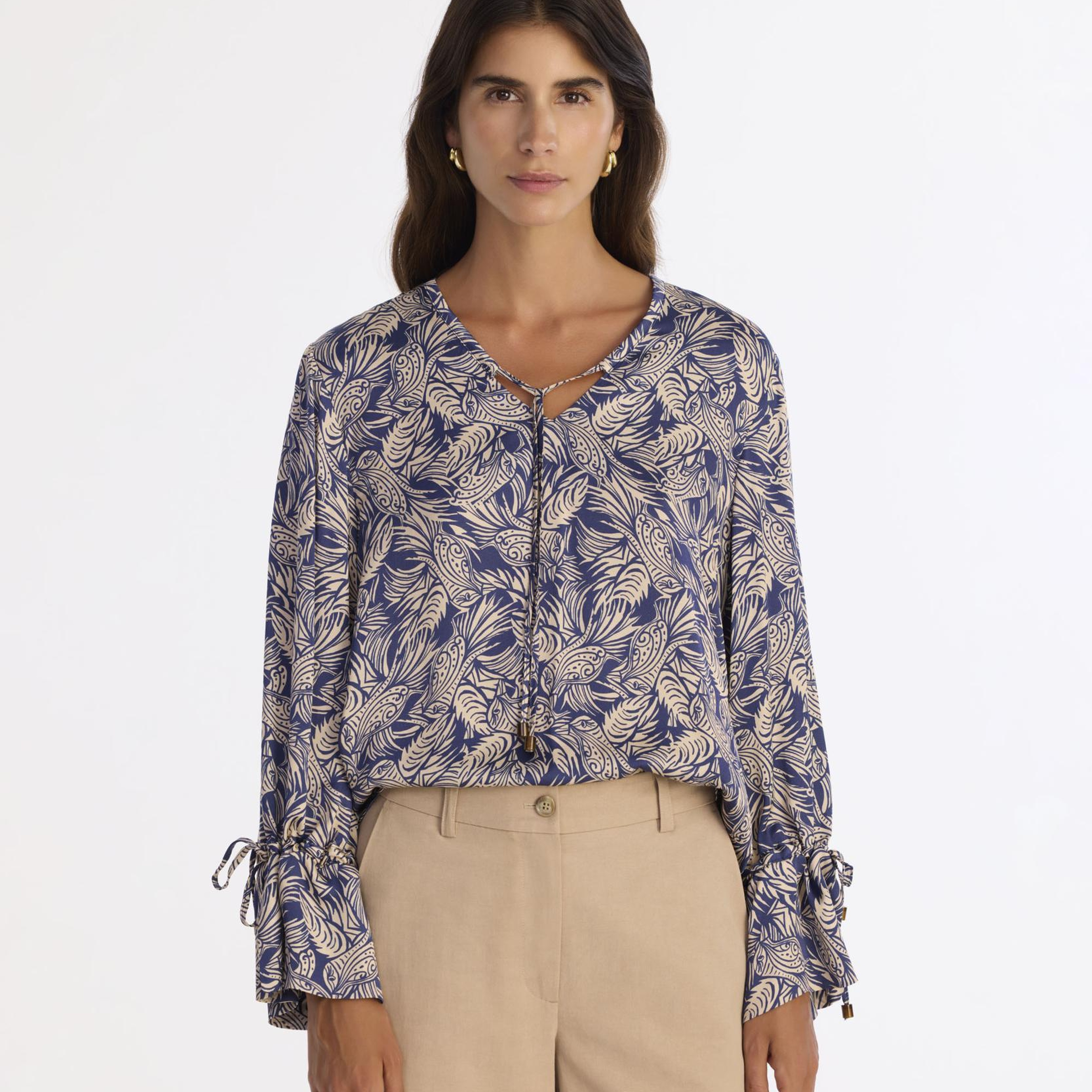 YARGICI Regular V Yaka Uzun Kol Bluz