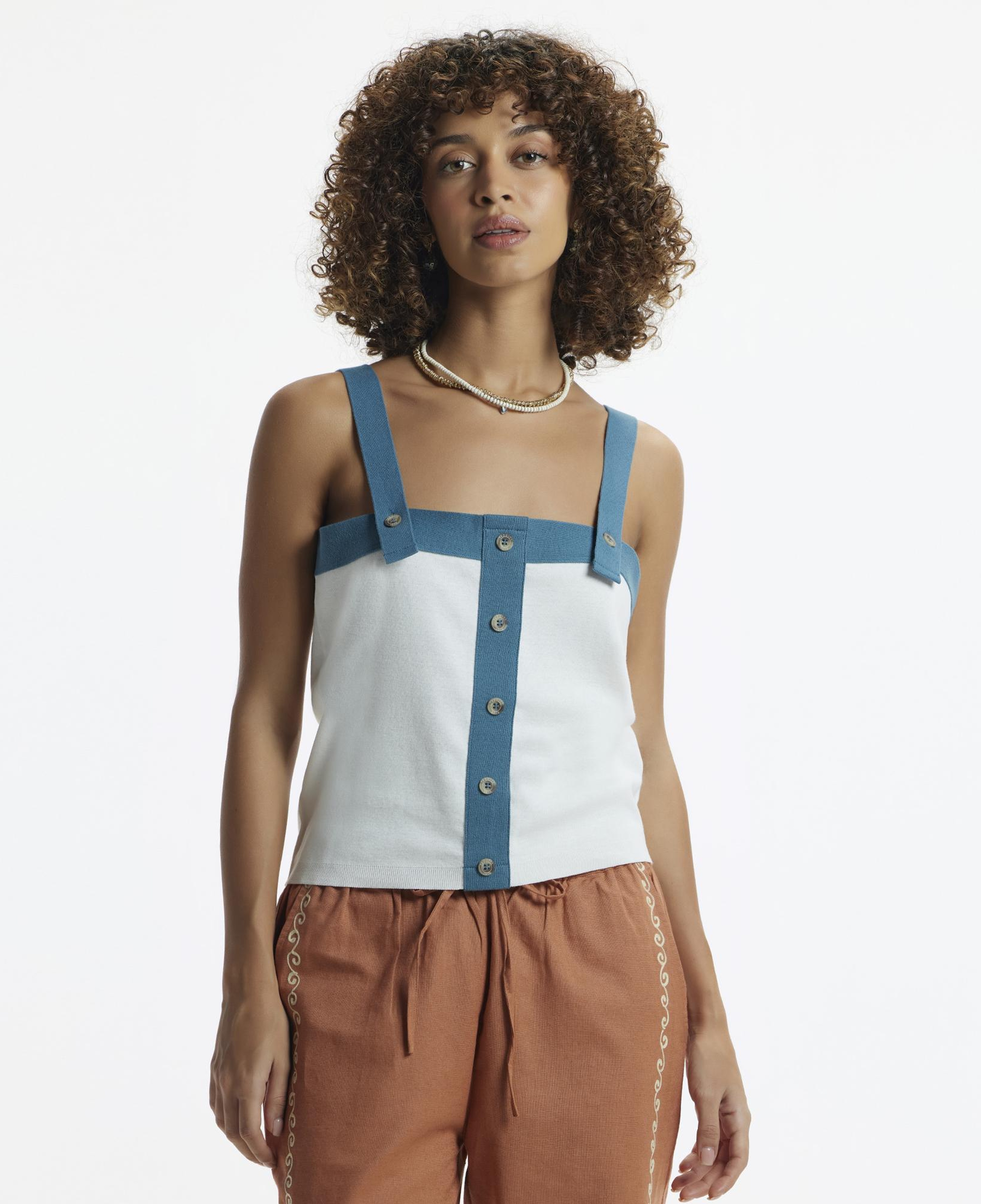 YARGICI Askılı Triko Blüz