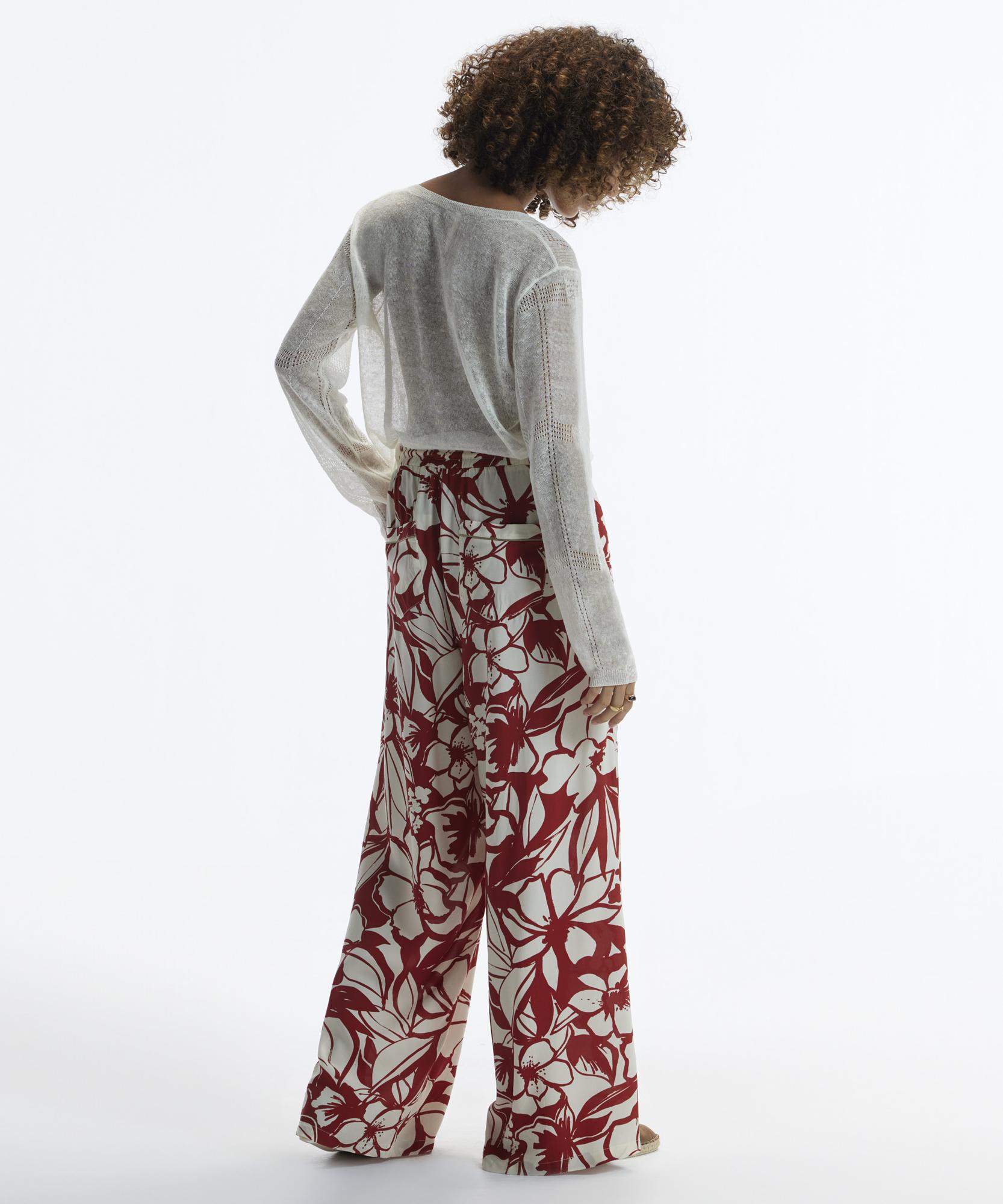 YARGICI Kordon Detaylı Bol Kesim Beli Lastikli Pantolon