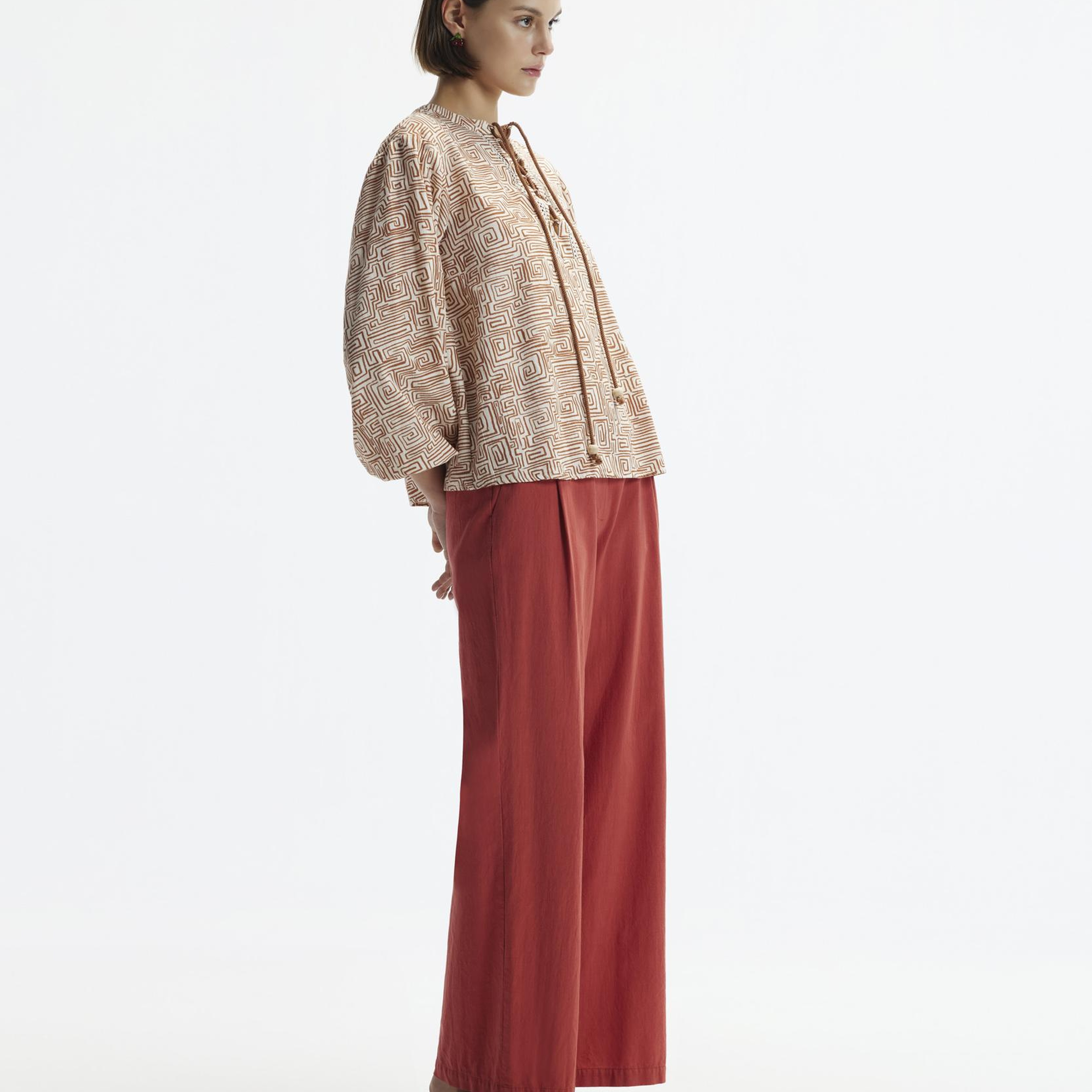 YARGICI Önü Çapraz Bağlama Detaylı Bluz