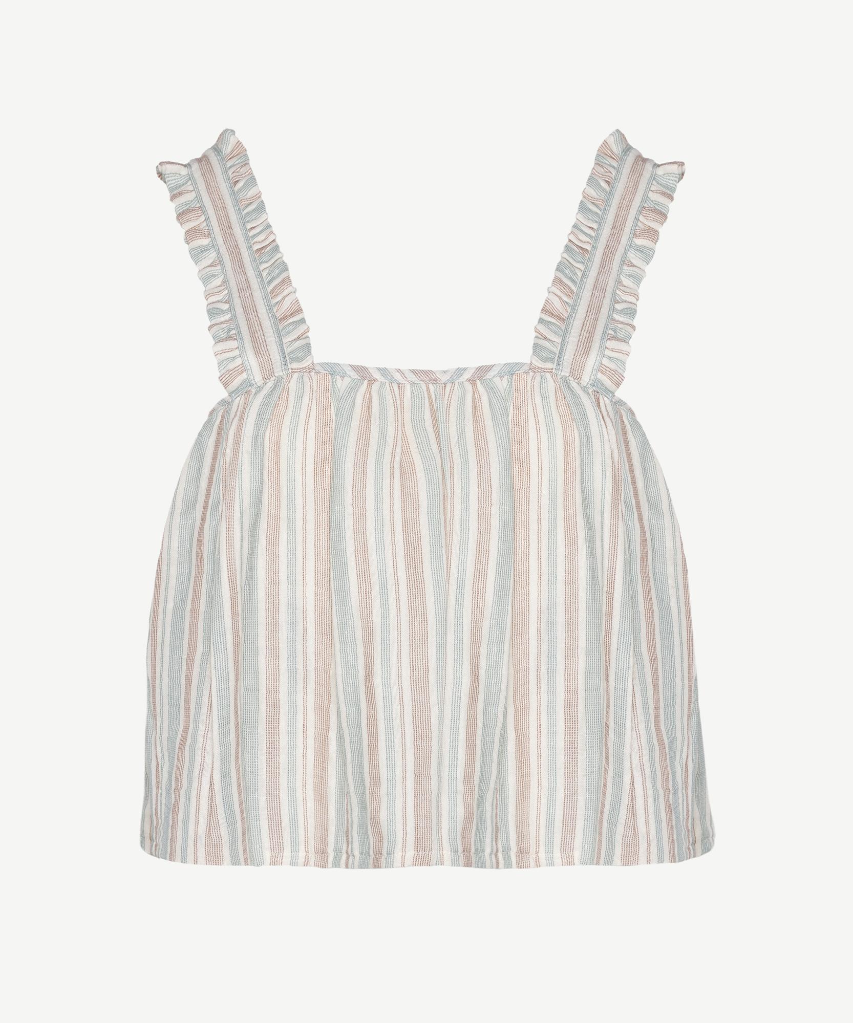 YARGICI Askılı Dökümlü Bluz