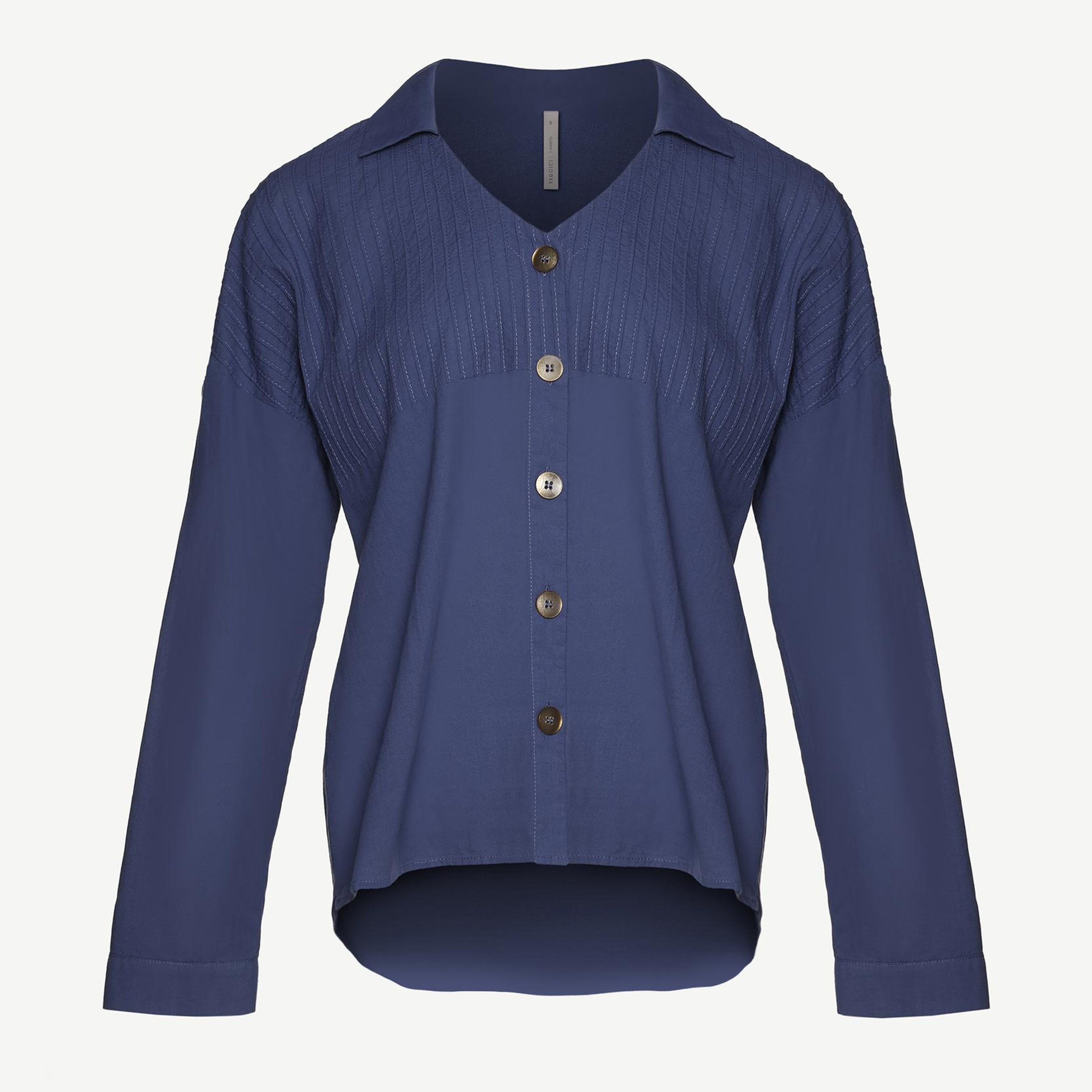 YARGICI Nervürlü Apolet Detaylı Gömlek