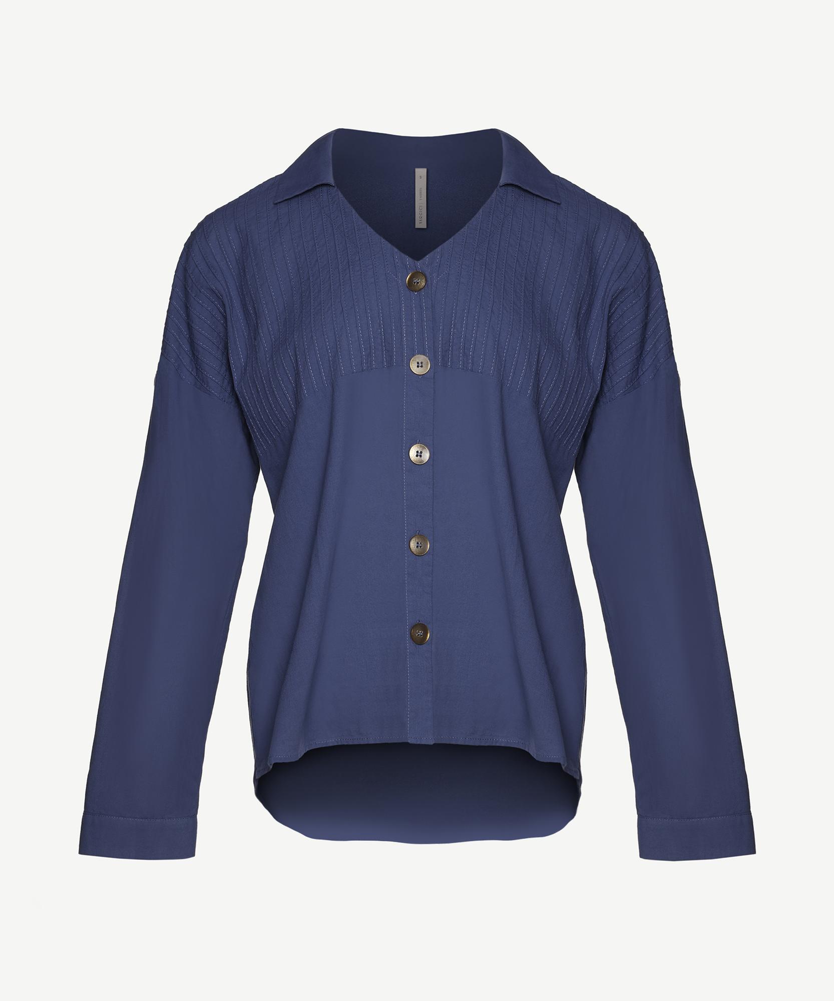 YARGICI Nervürlü Apolet Detaylı Gömlek