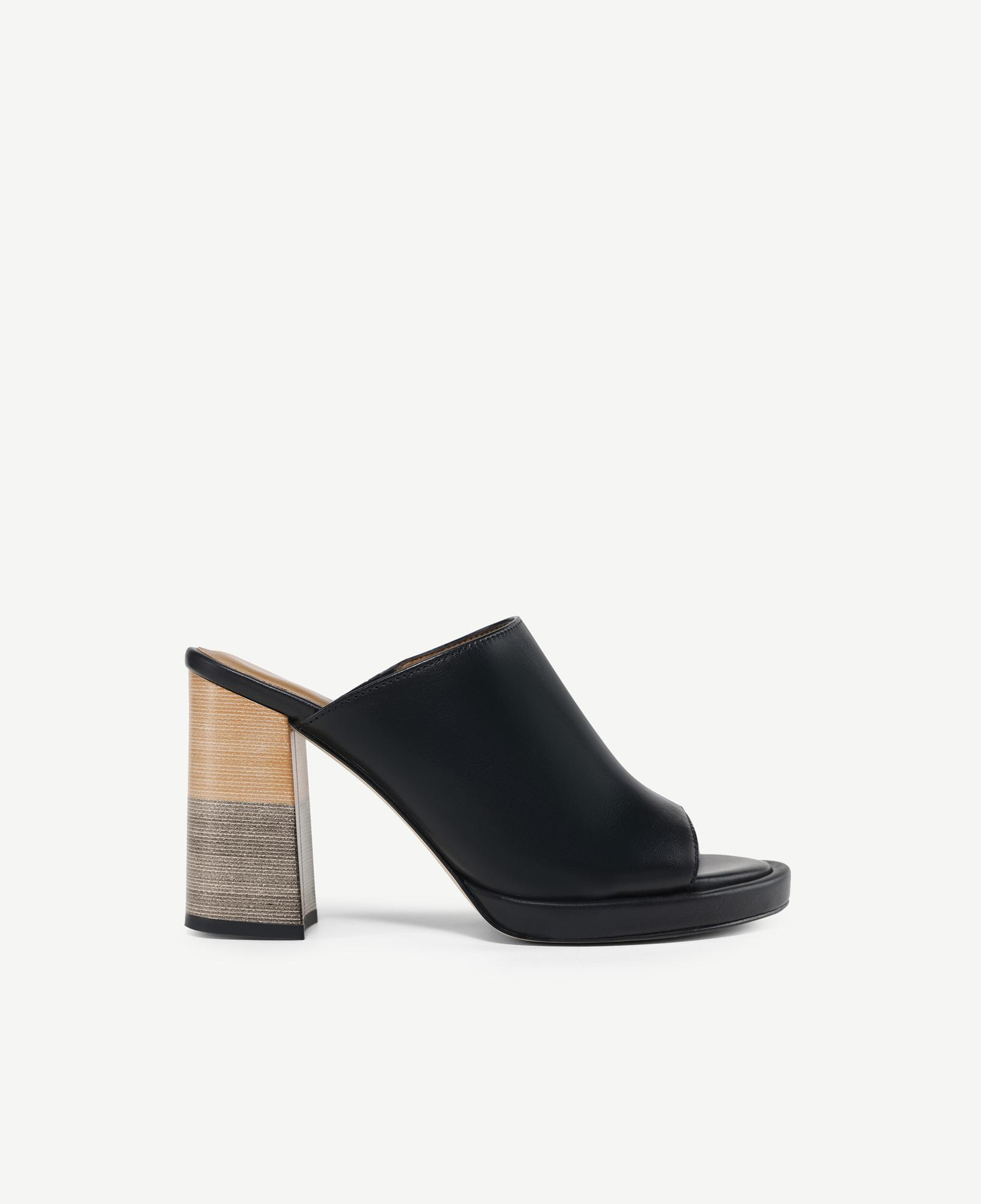 YARGICI Topuk Detaylı Deri Terlik