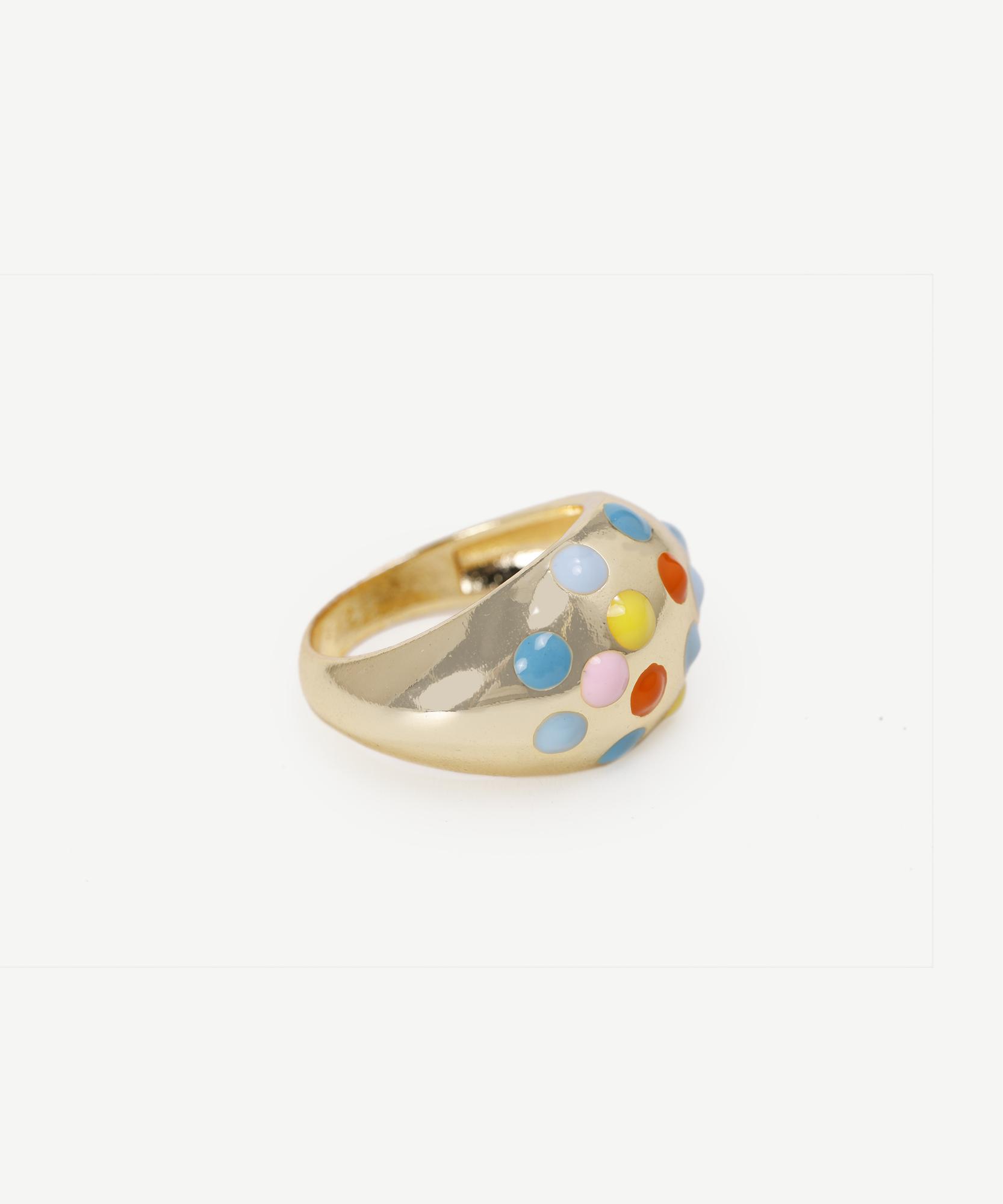 YARGICI Renkli Mineli Yüzük