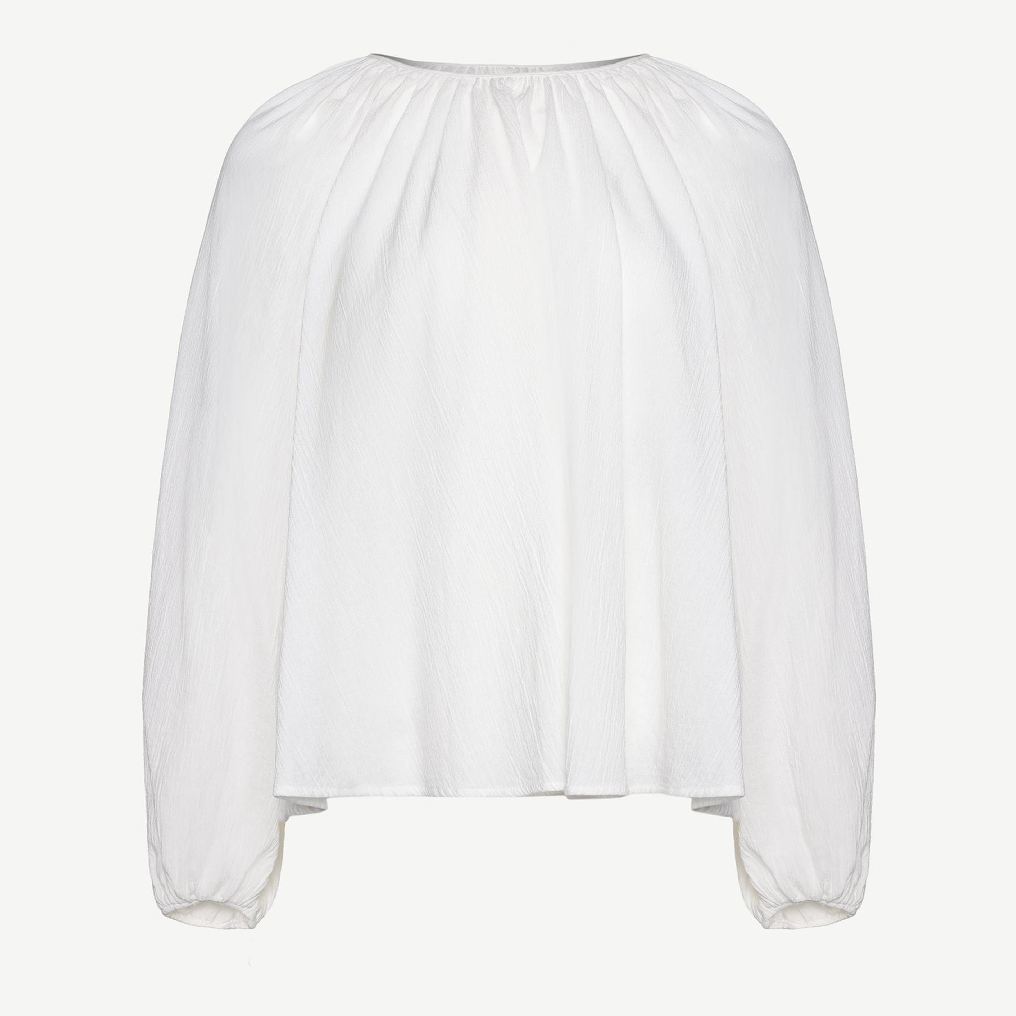 YARGICI Uzun Kollu Sırtı Bağlama Detaylı Bluz