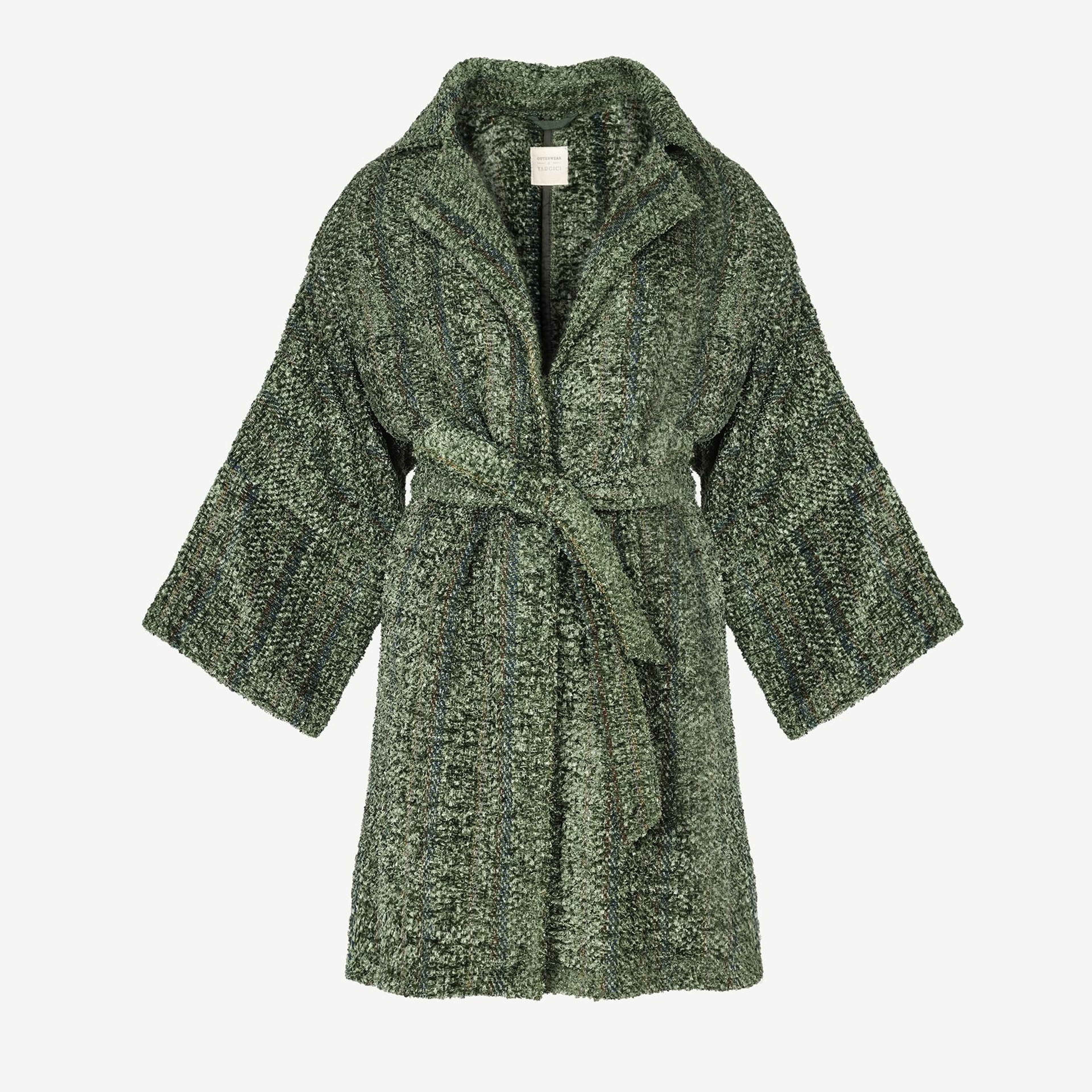 YARGICI Triko Garnili Pardösü