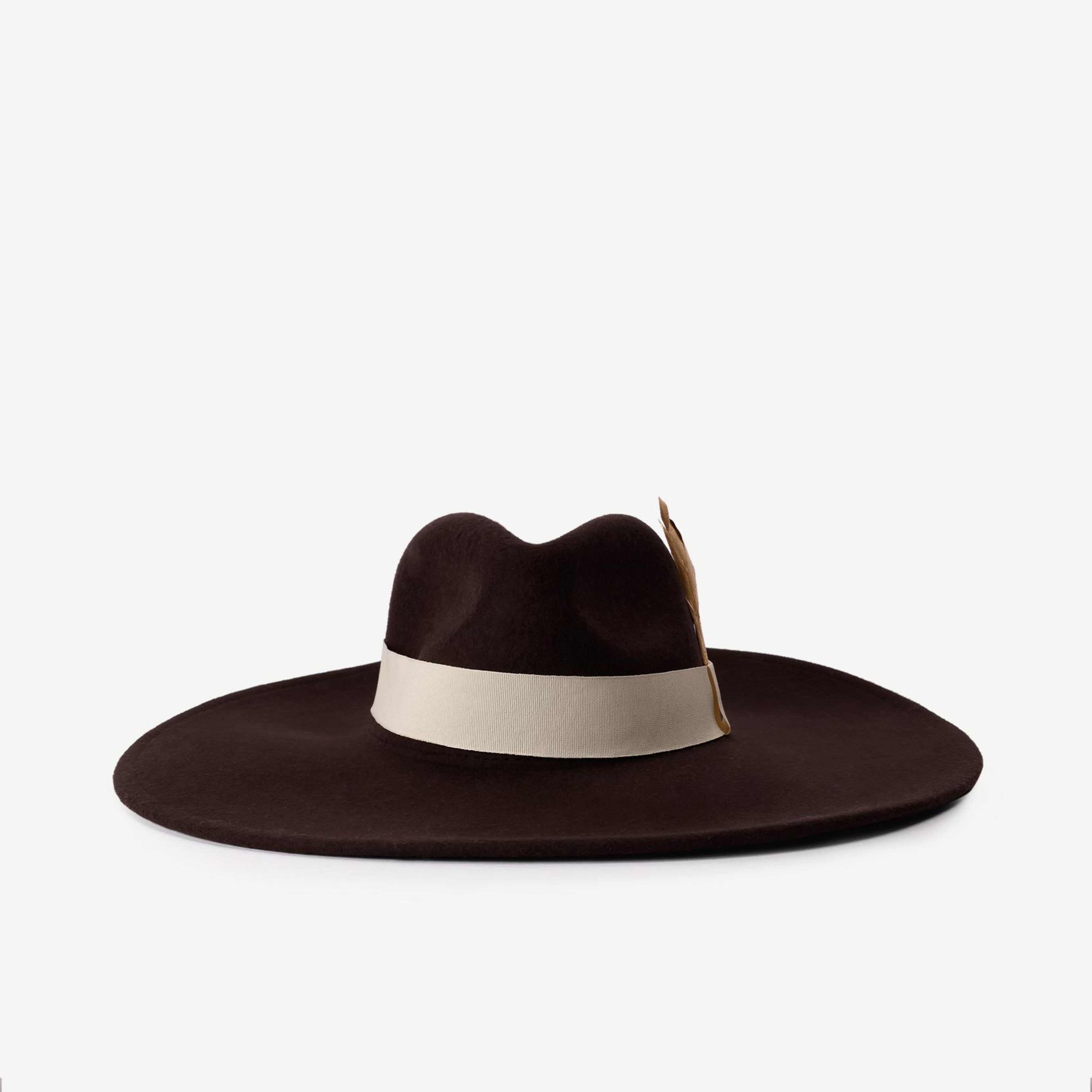 YARGICI Tüy Detaylı Klasik Şapka