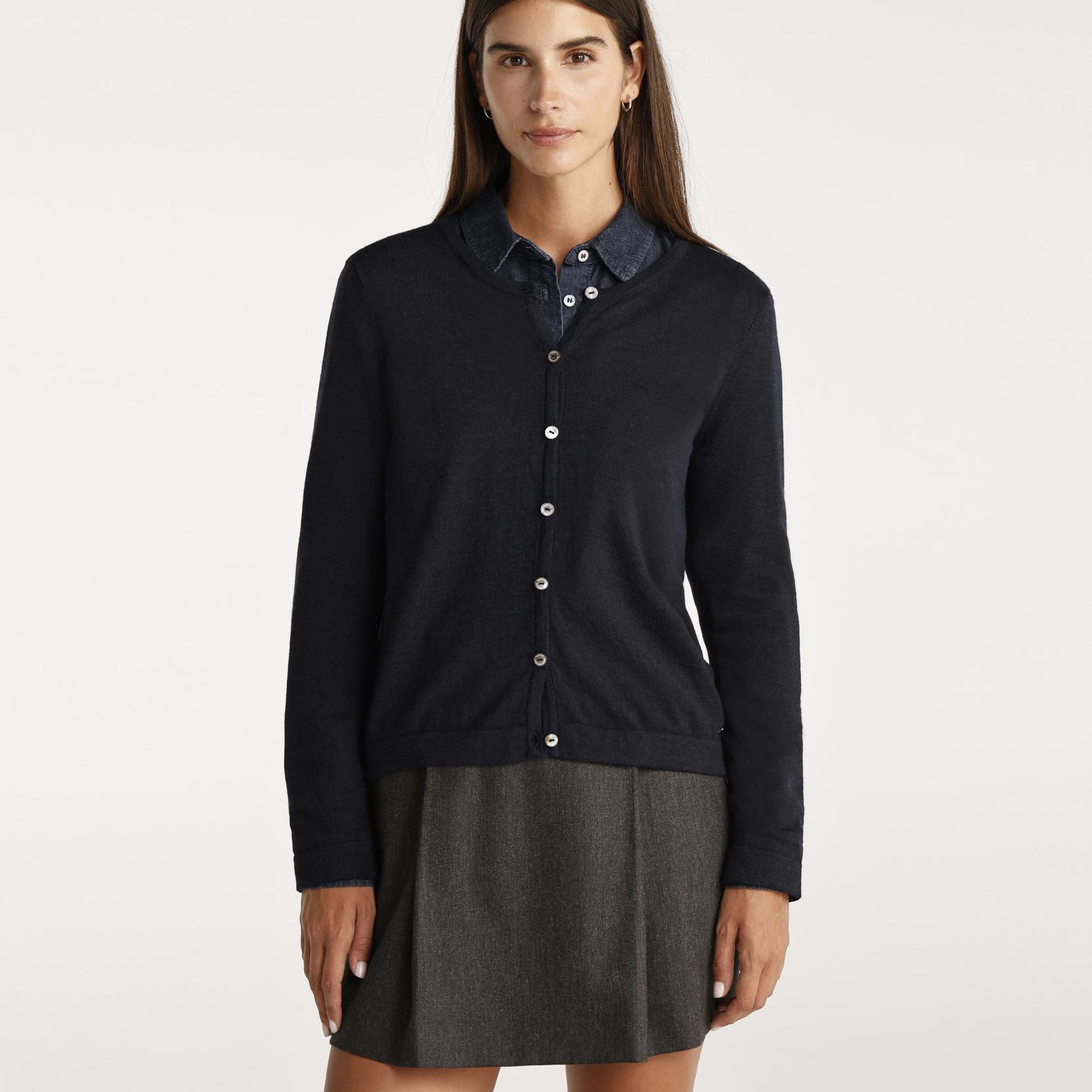 YARGICI Bisiklet Yakalı Hırka