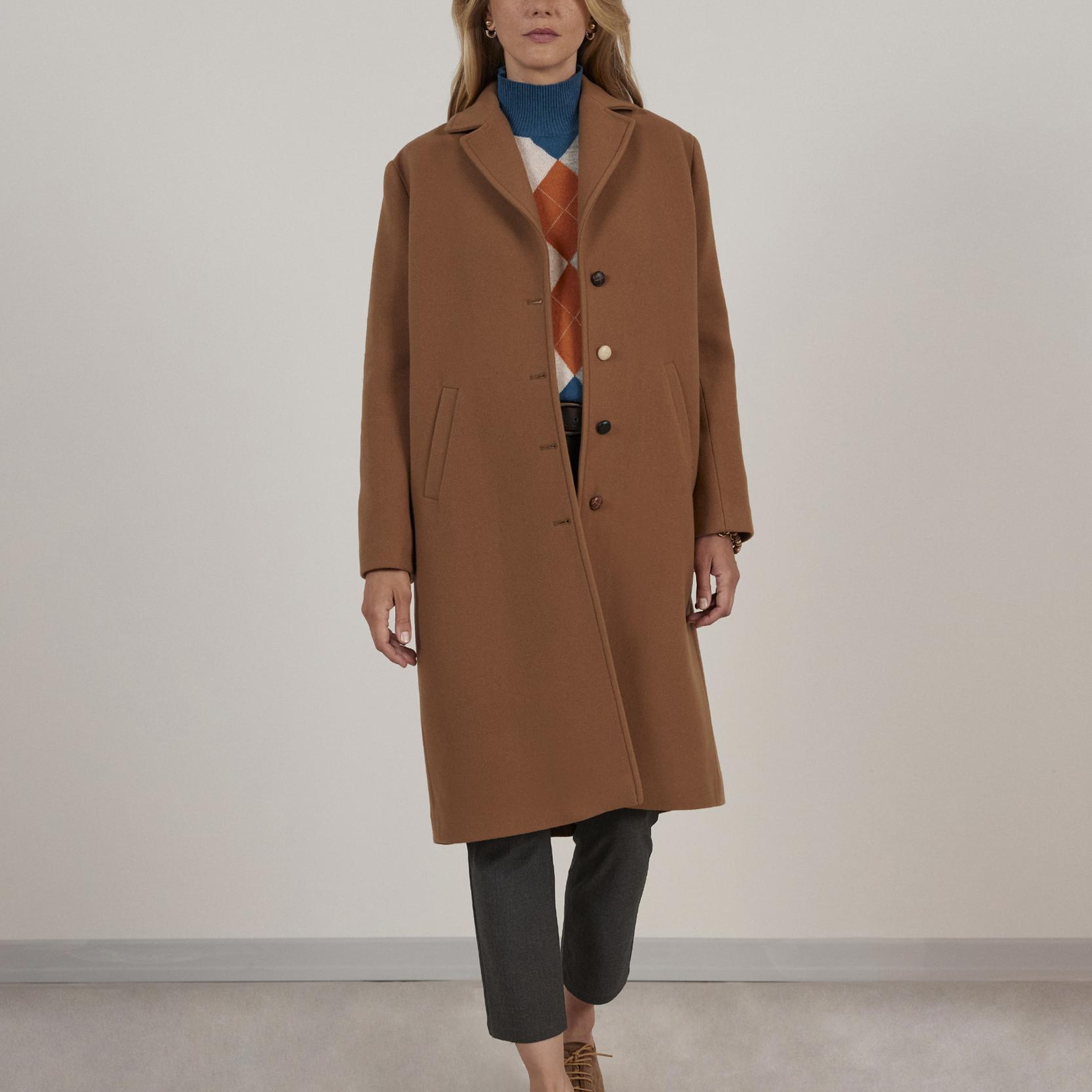 YARGICI Düğme Detaylı Palto