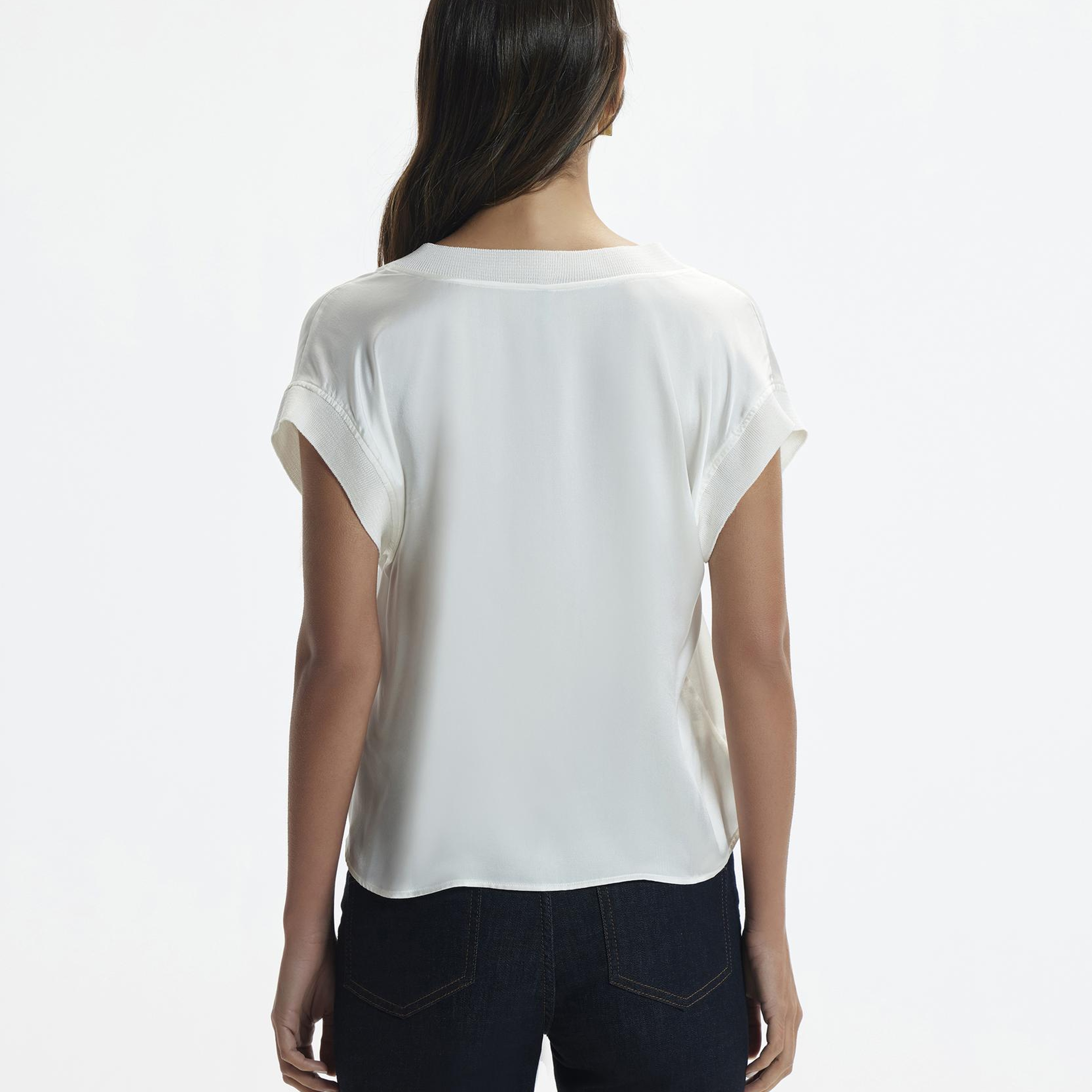 YARGICI V Yakalı Bluz