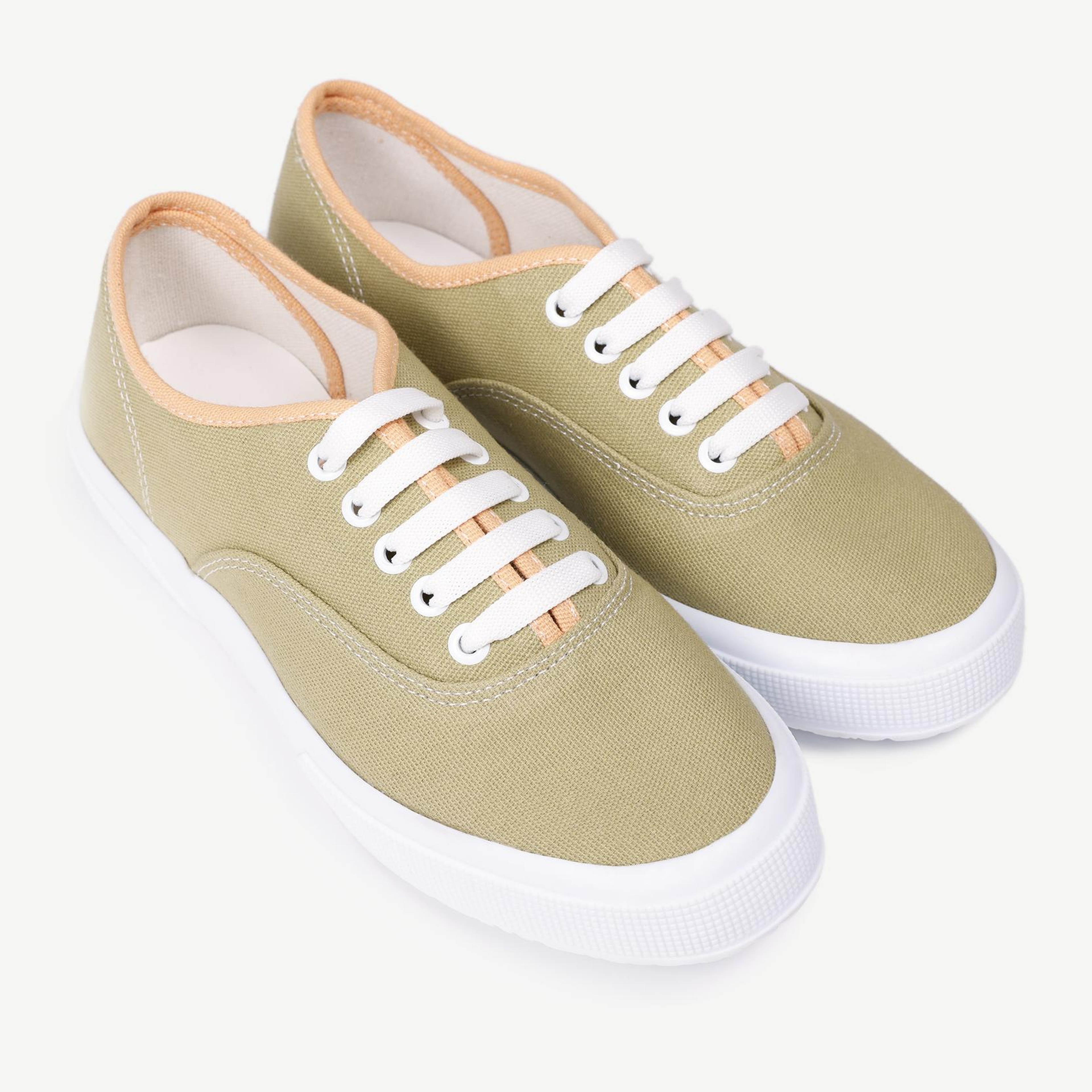 YARGICI Düz Renk Kumaş Sneaker