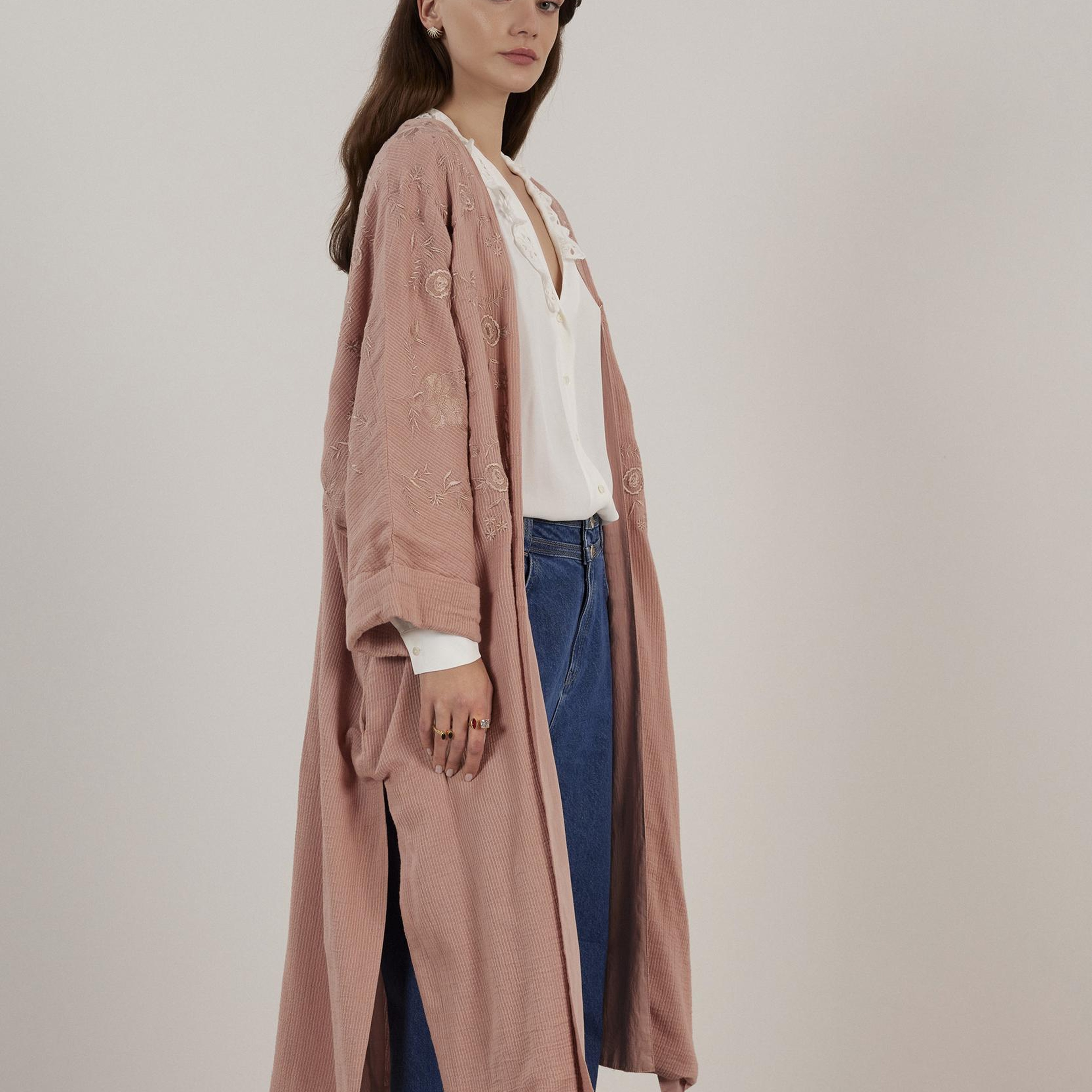 YARGICI Desenli Kimono