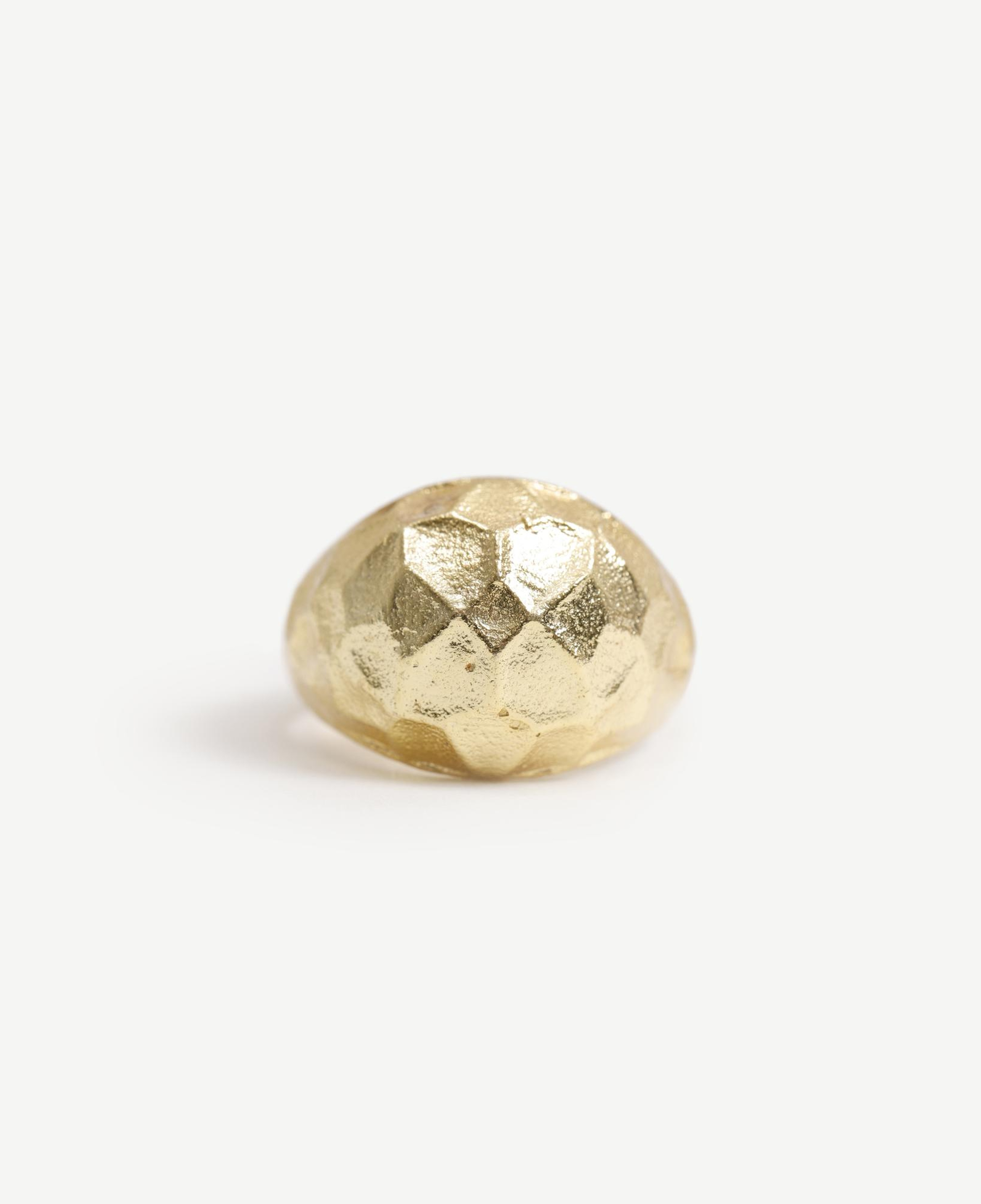 YARGICI Bombe Dokulu Gold Yüzük