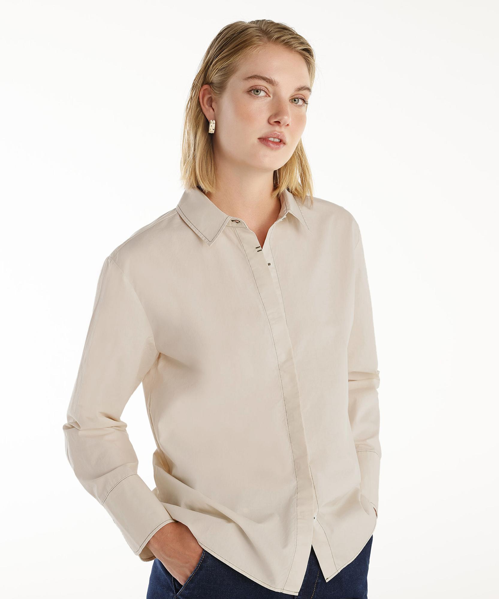 YARGICI Kontrast Detaylı Gömlek