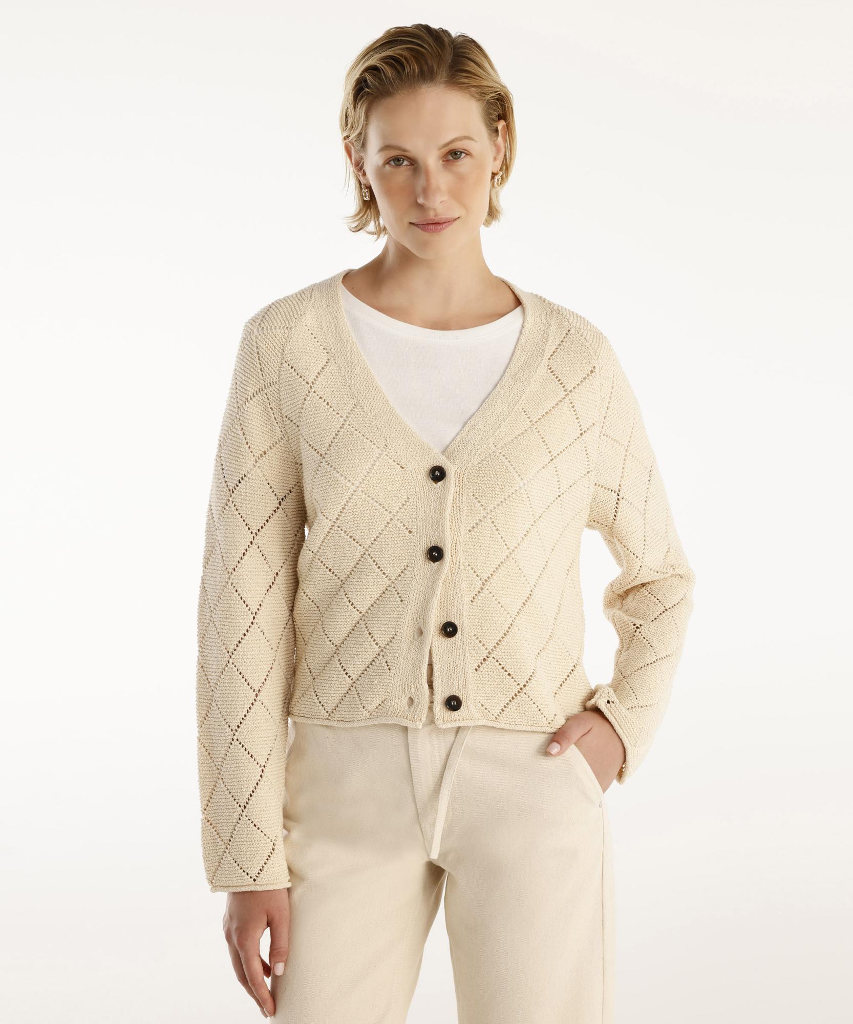 YARGICI V Yaka Dekorlu Hırka