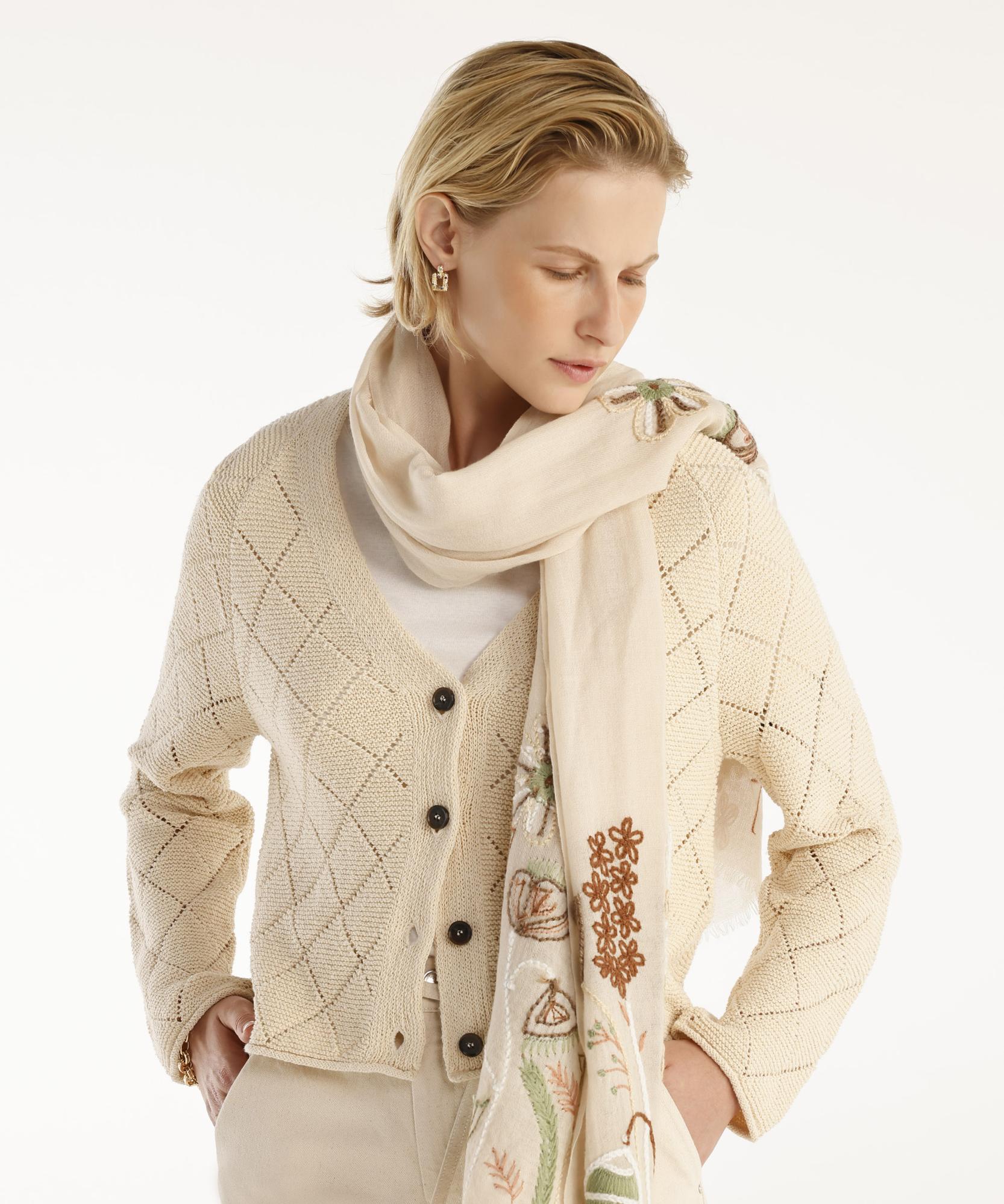 YARGICI V Yaka Dekorlu Hırka