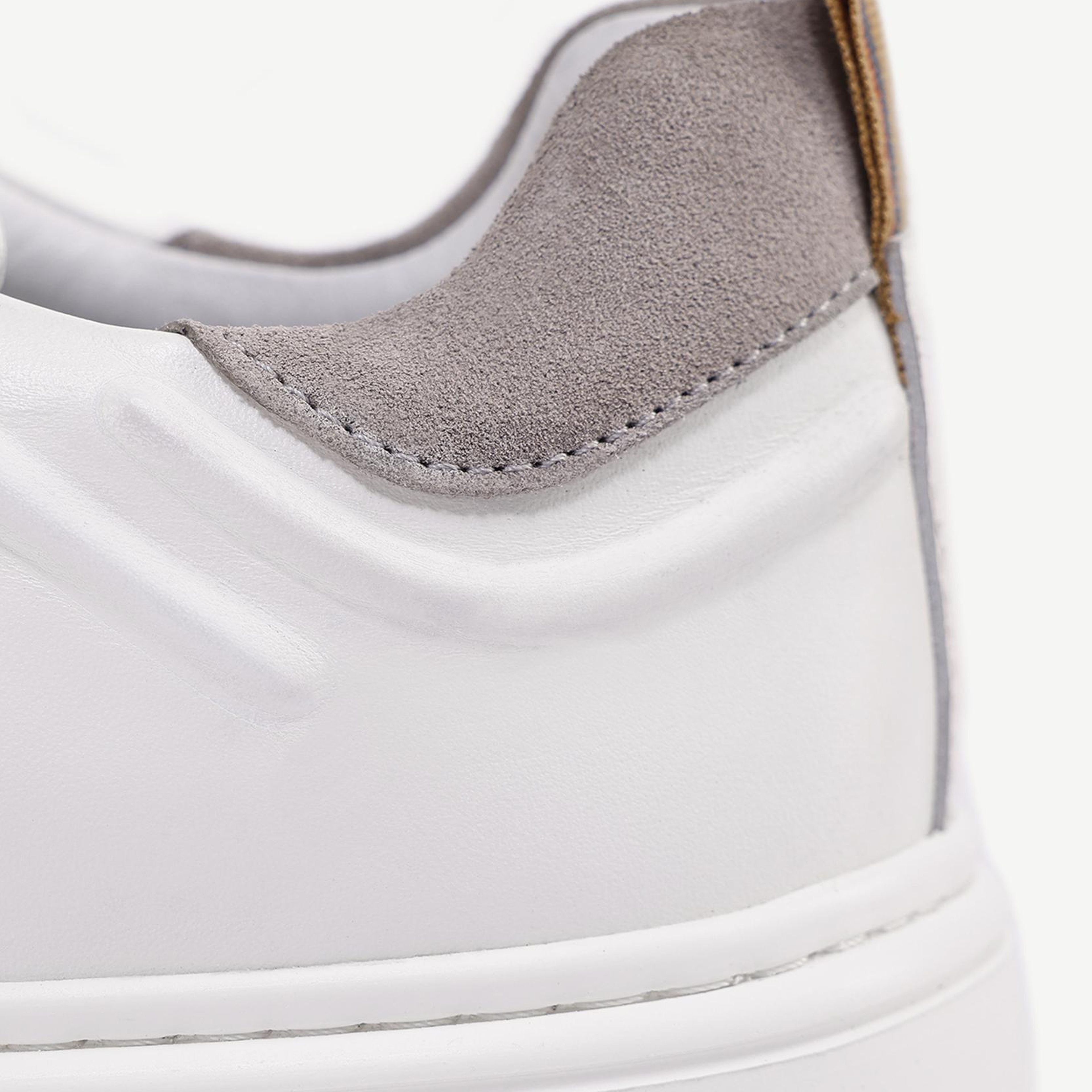 YARGICI Silikon Kabartmanlı Deri Bağlı Sneakers