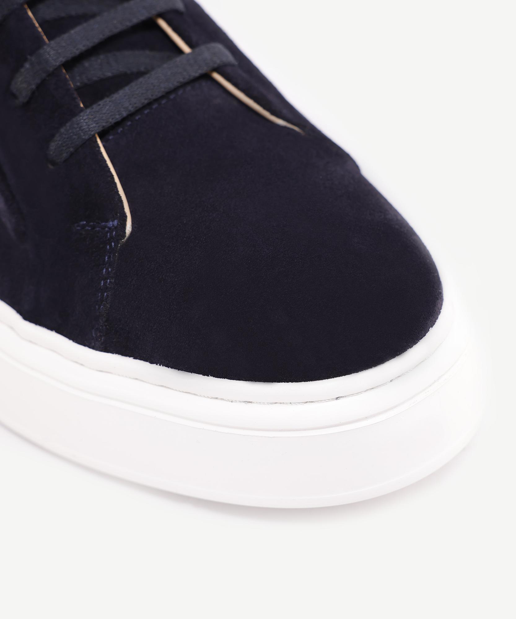 YARGICI Silikon Kabartmanlı Deri Bağlı Sneakers