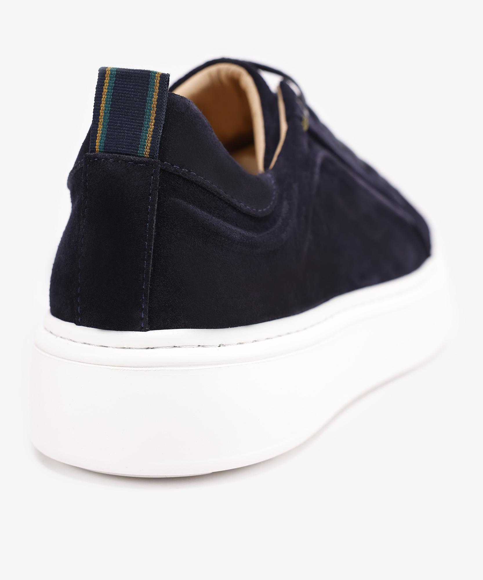 YARGICI Silikon Kabartmanlı Deri Bağlı Sneakers