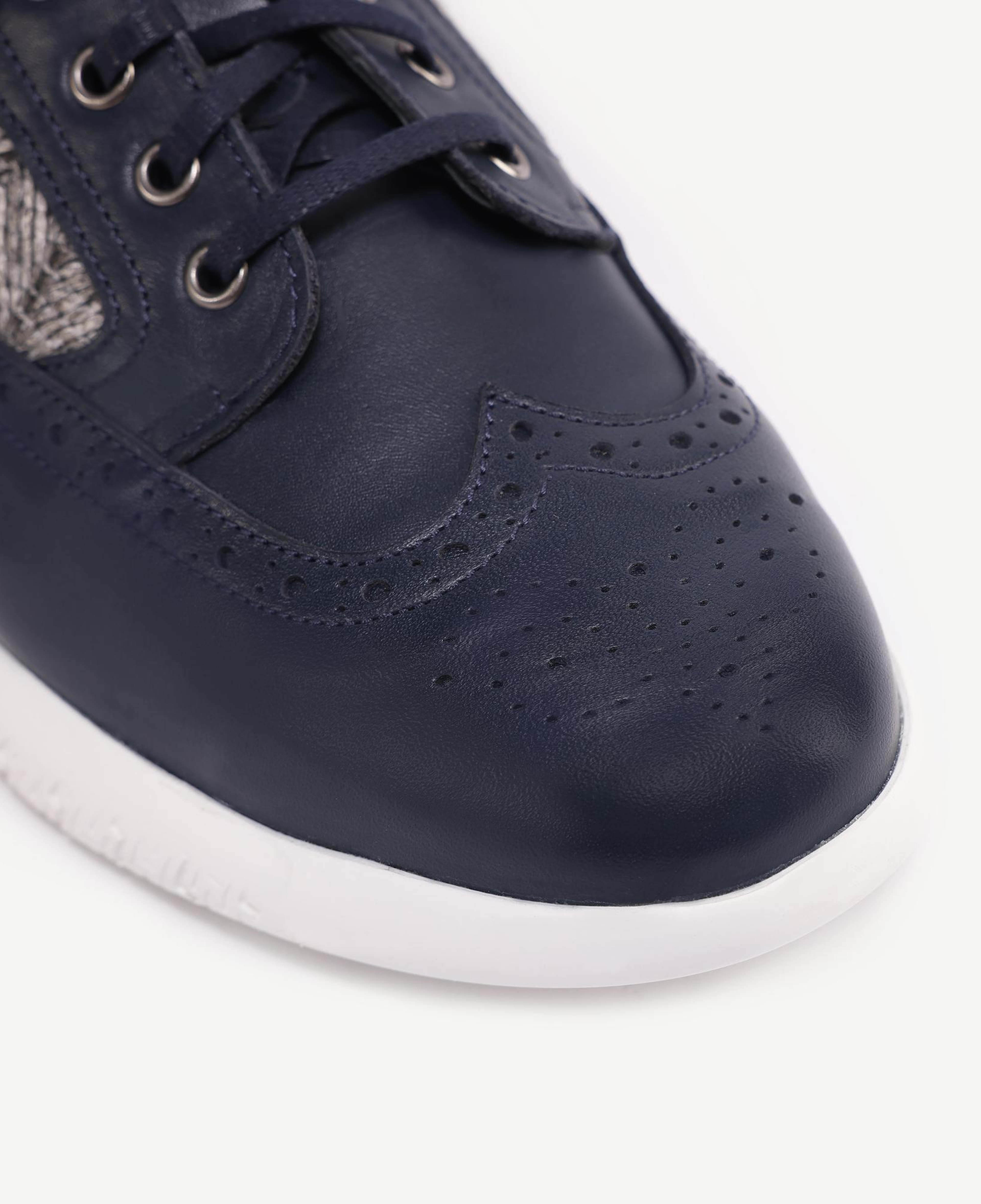 YARGICI Hasır Detaylı Deri Sneakers