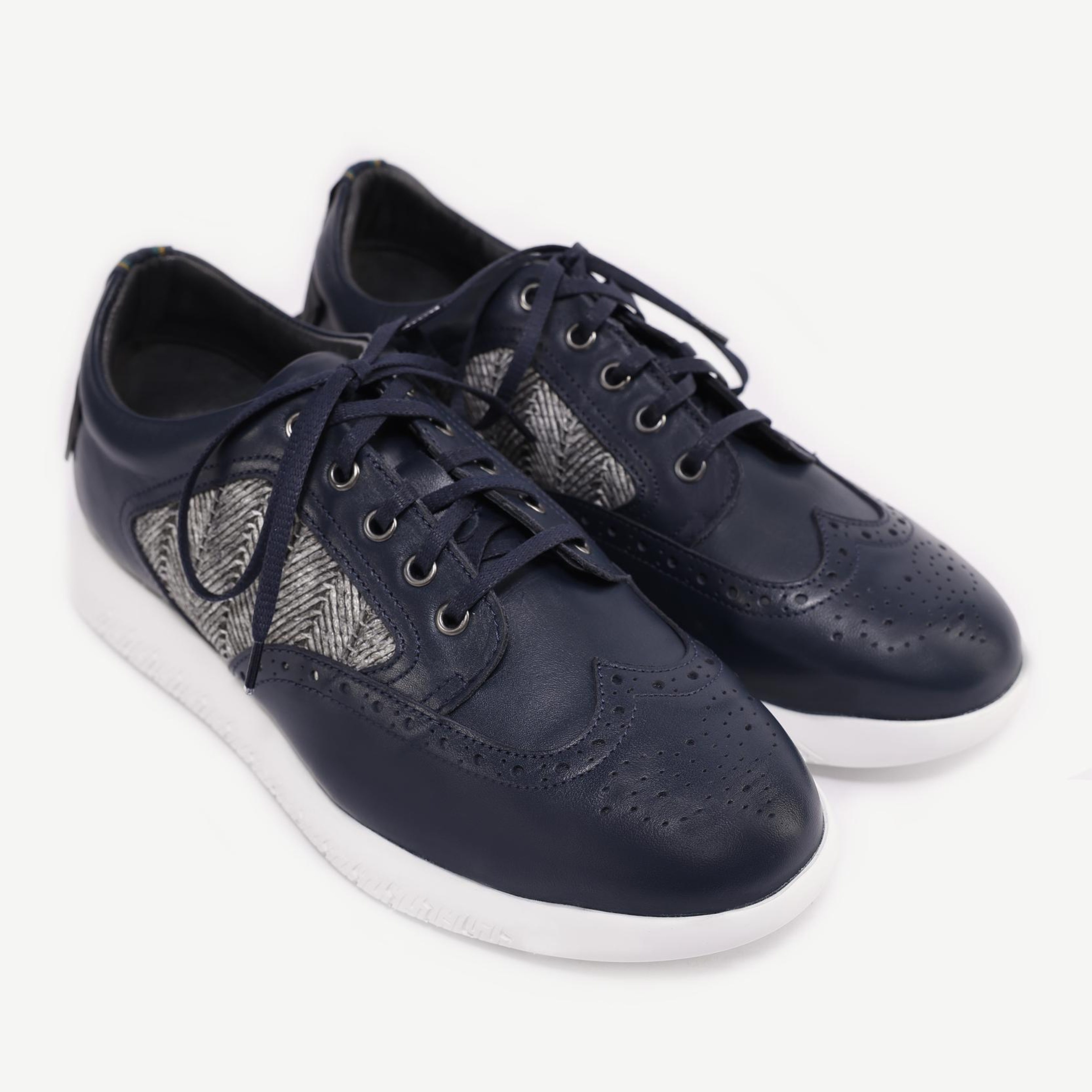 YARGICI Hasır Detaylı Deri Sneakers