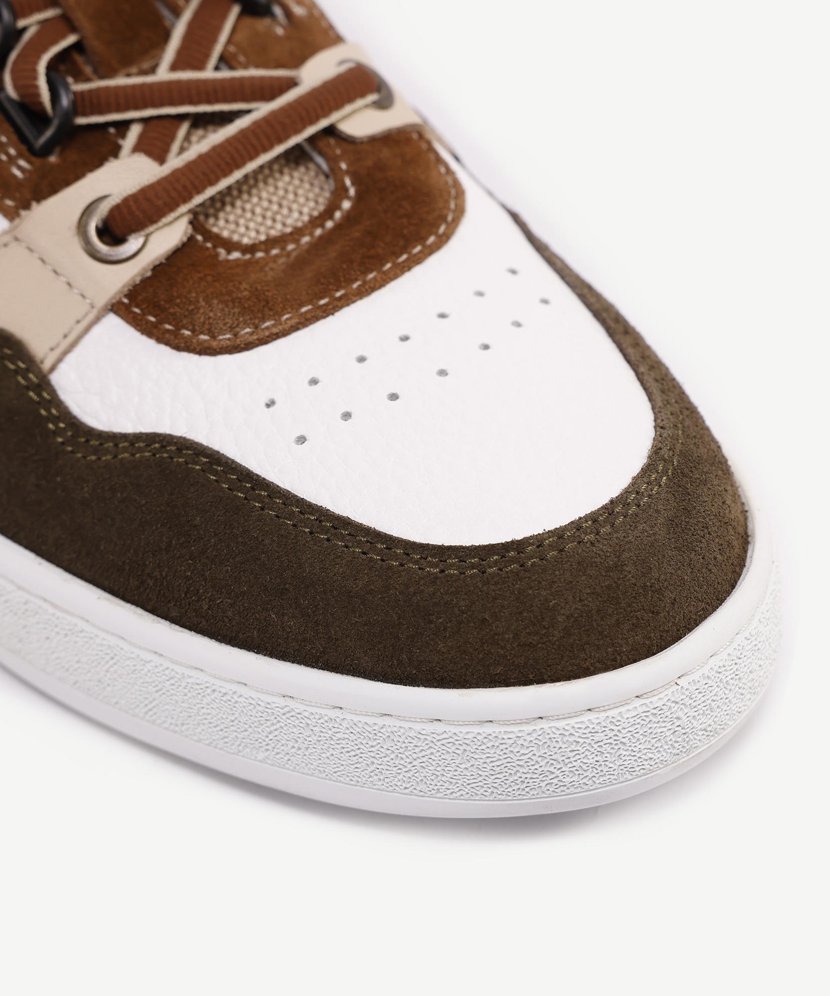 YARGICI Parçalı Deri Sneaker