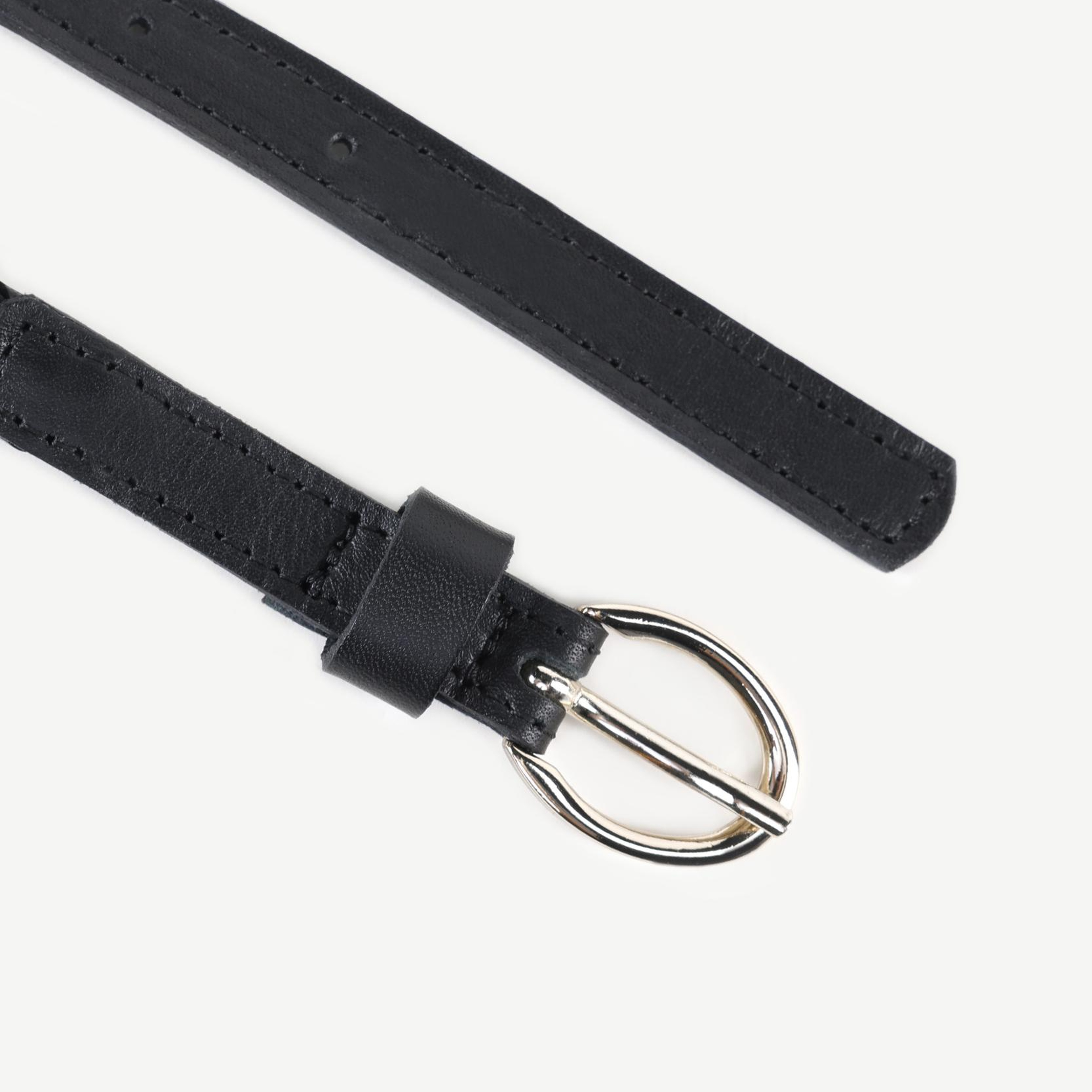 YARGICI İnce Örgülü Deri Kemer