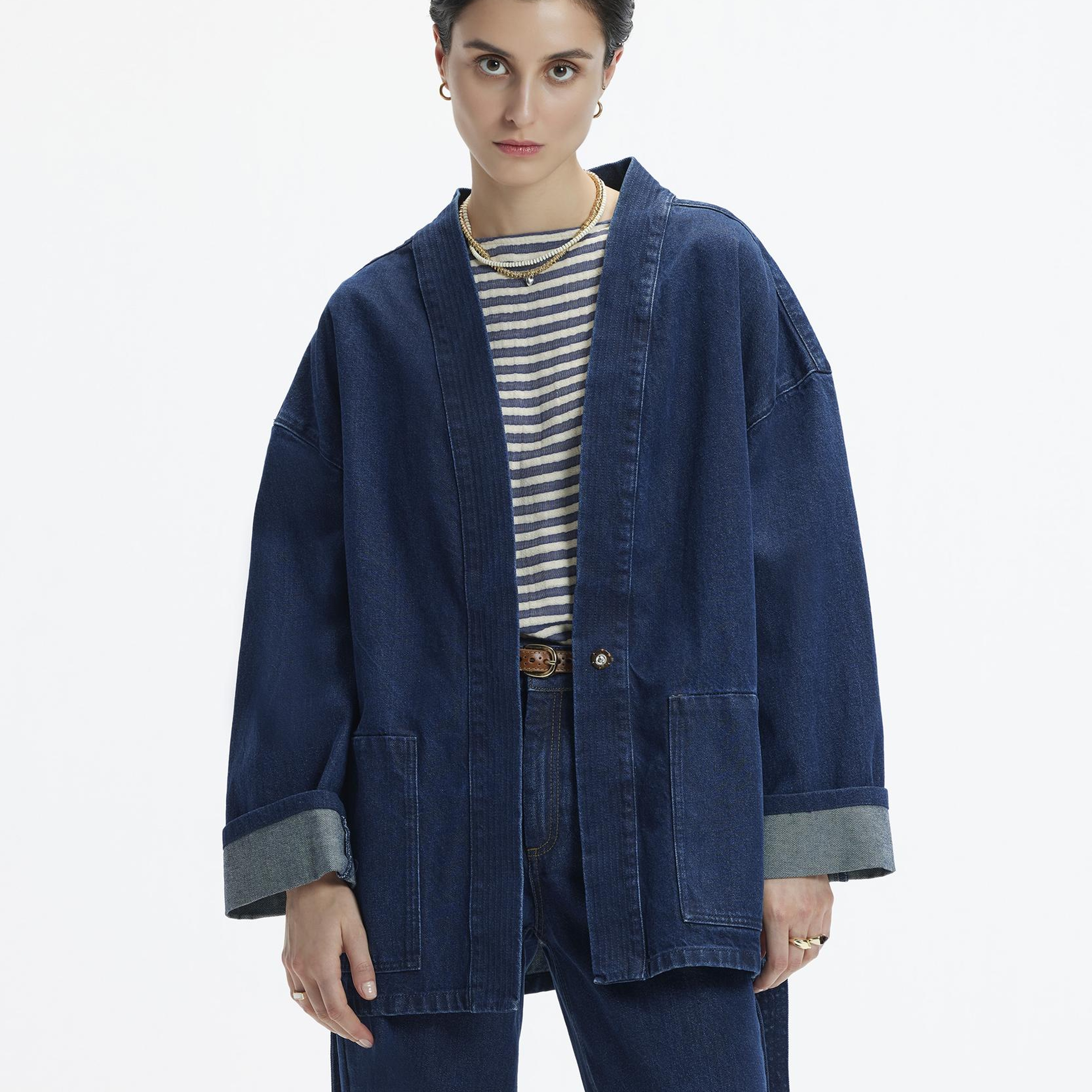 YARGICI Kemer Detaylı Non Denim Pardösü