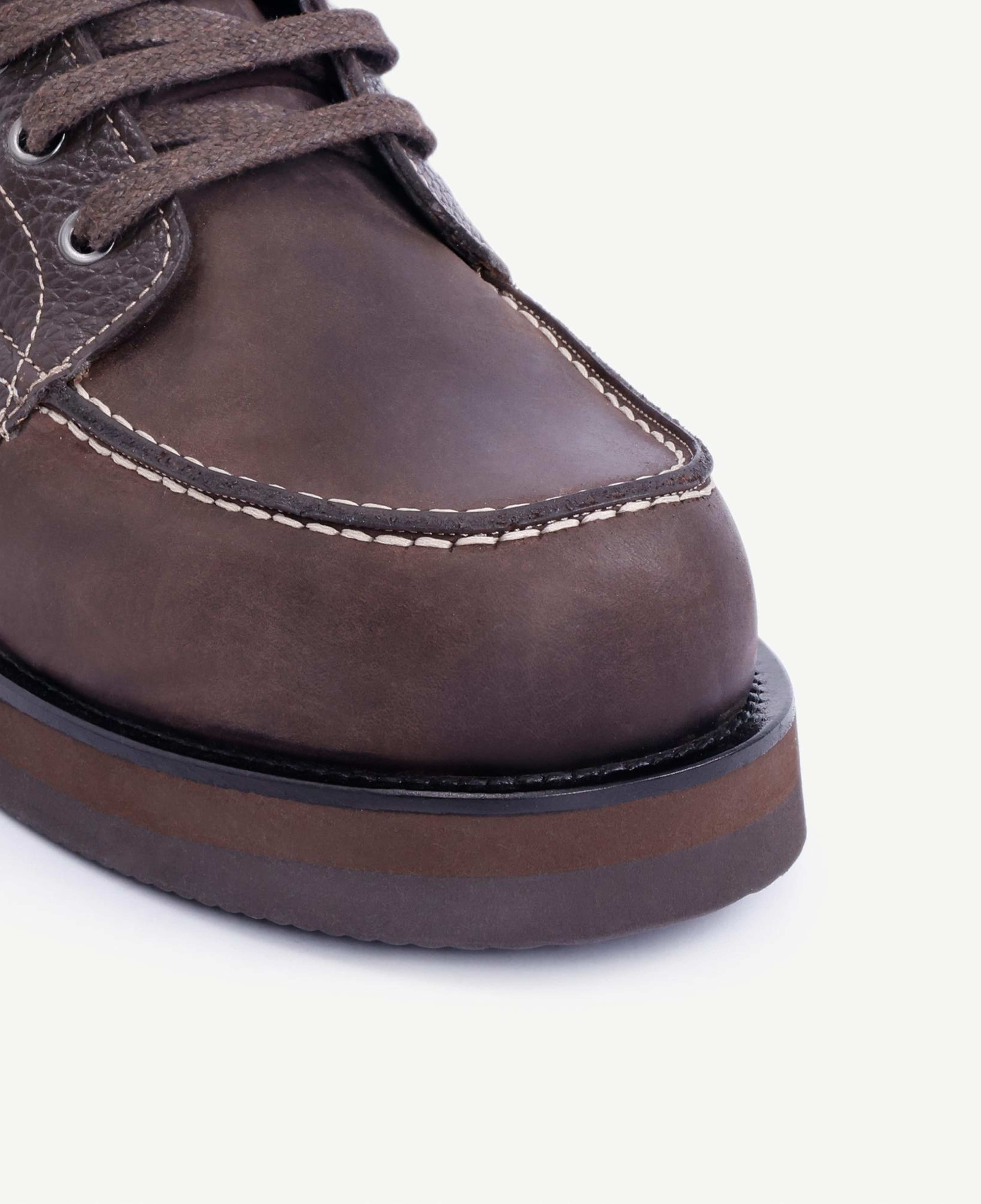 YARGICI Nubuk Detaylı Bağcıklı Deri Bot