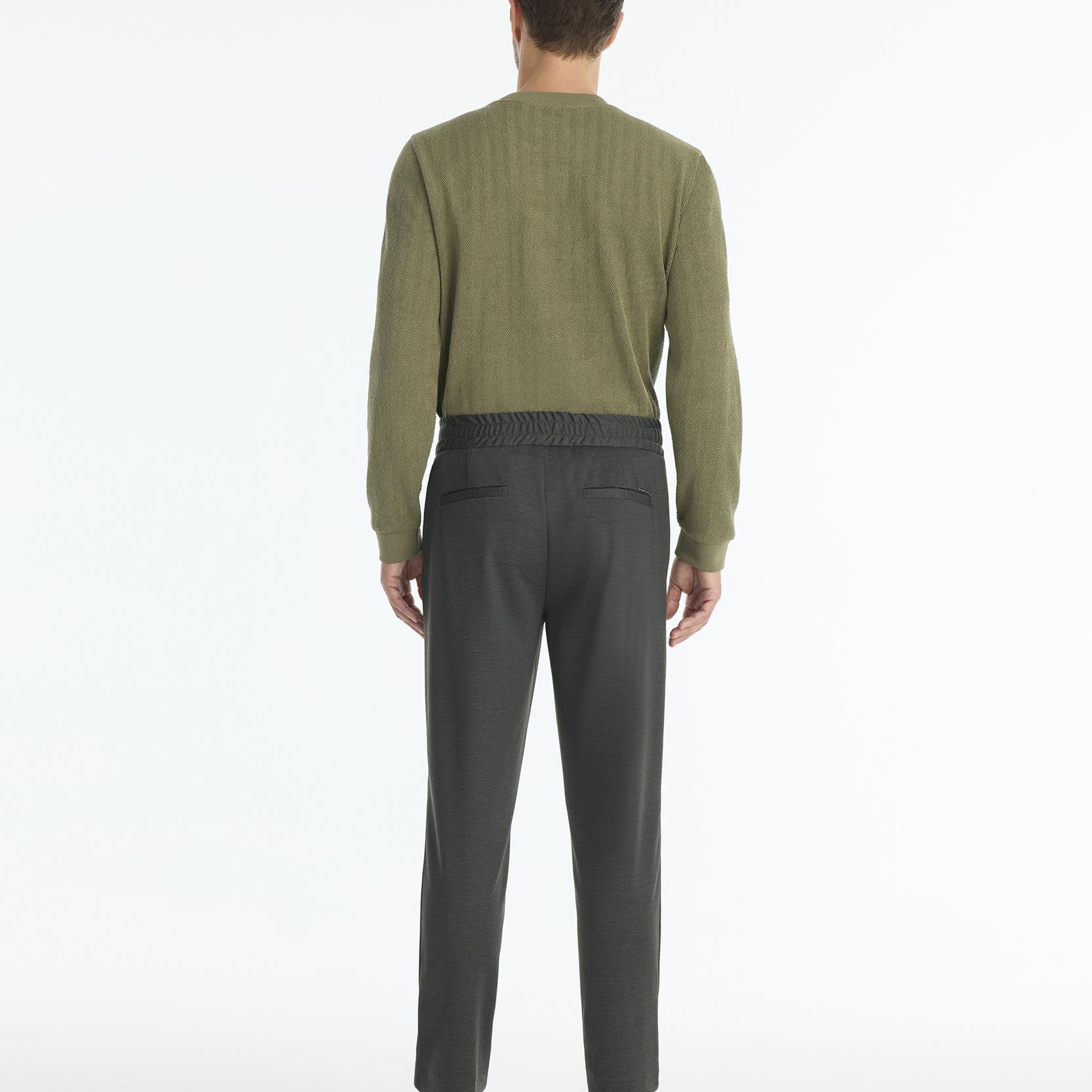 YARGICI Straight Beli Lastikli Pantolon