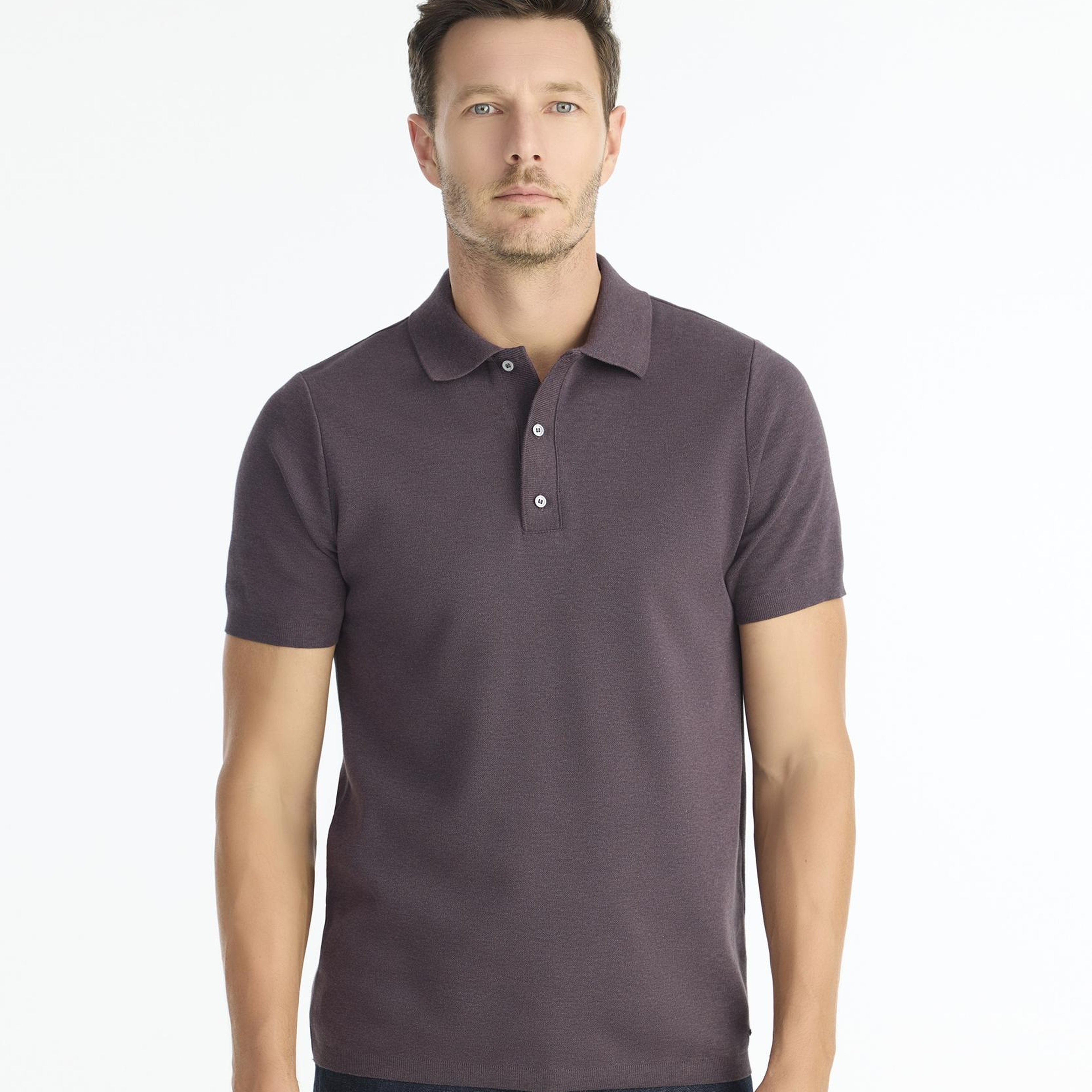 YARGICI Regular Gömlek Yaka Kısa Kol Kazak