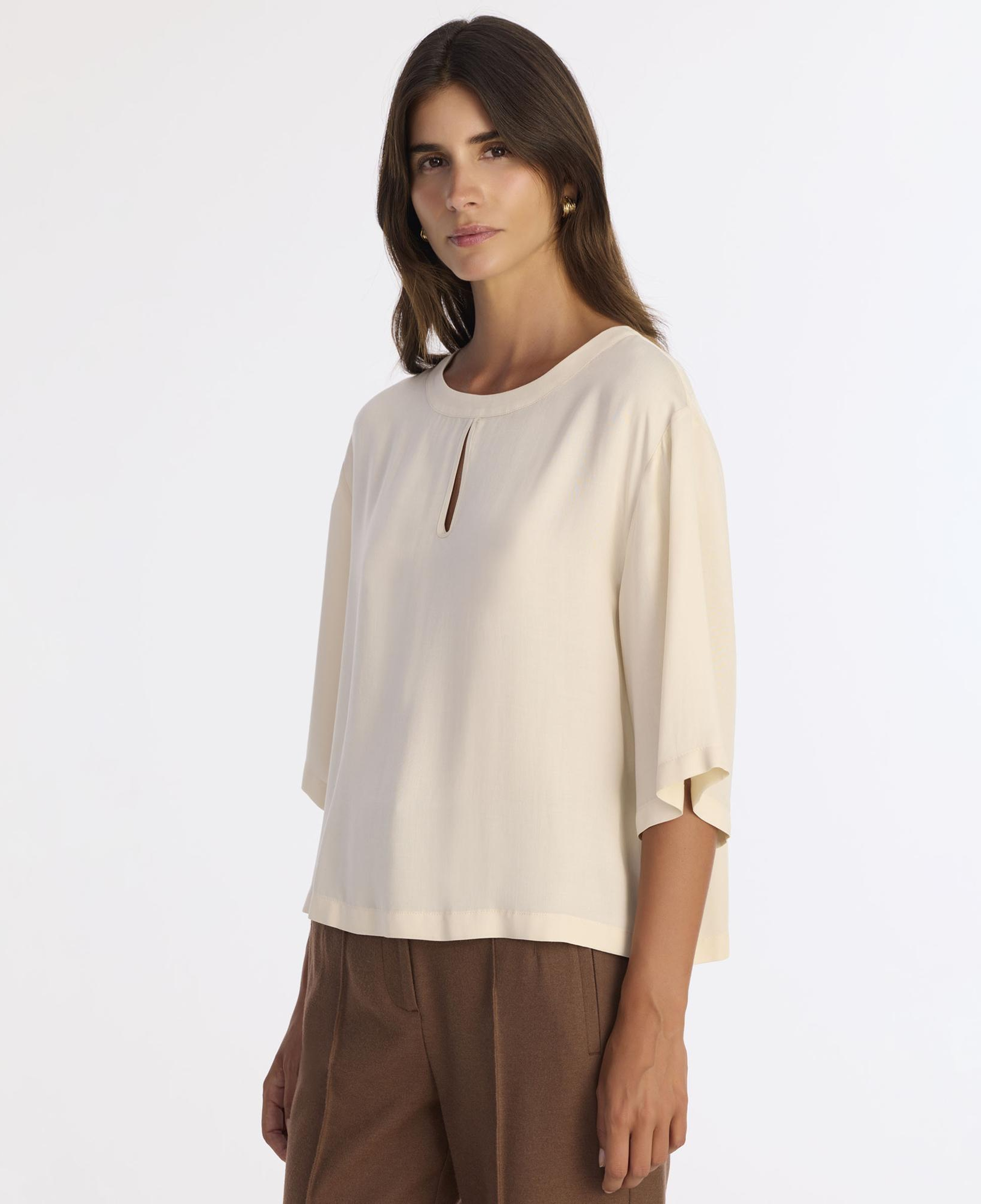 YARGICI Regular Bisiklet Yaka 3/4 Kol Bluz