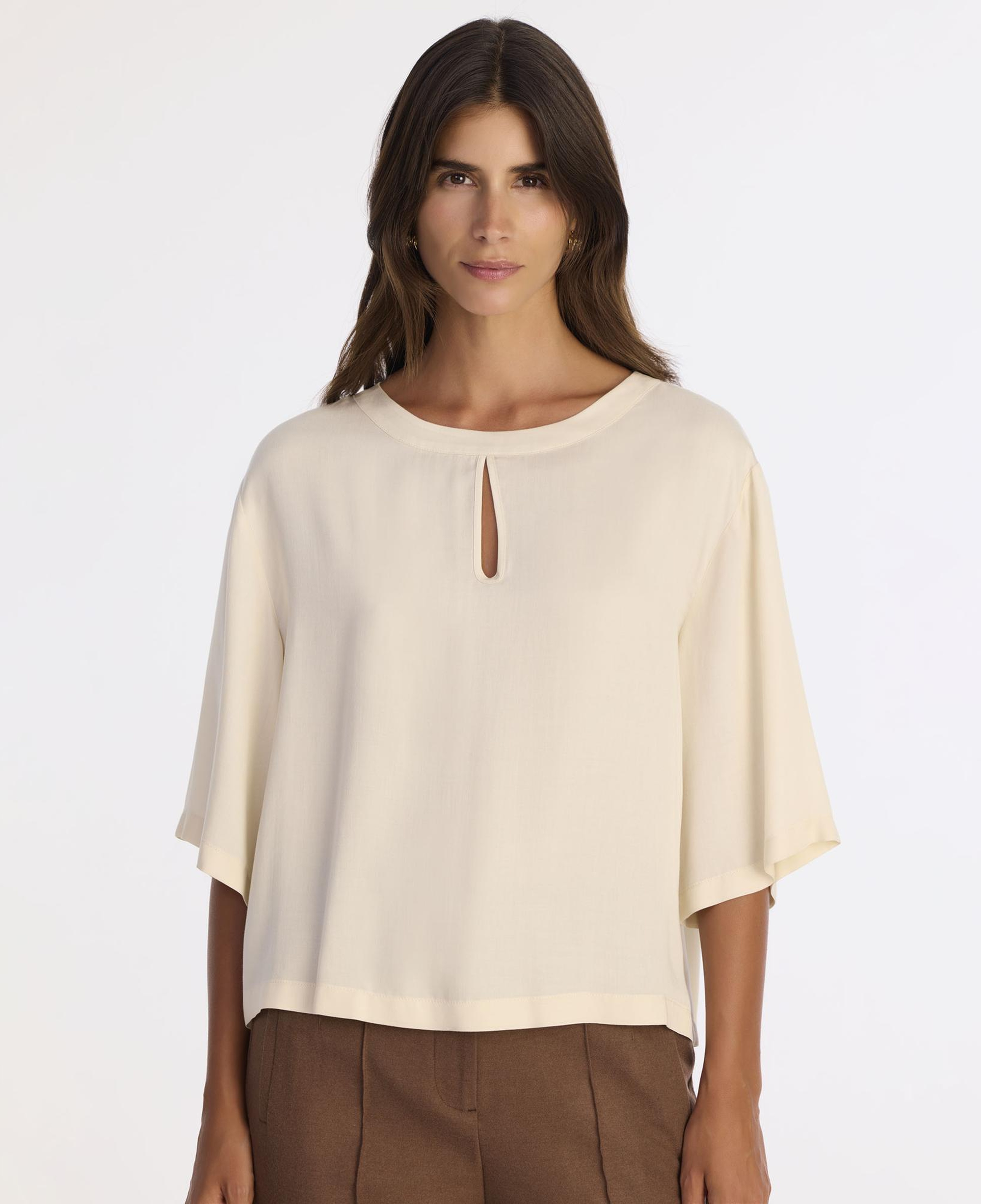 YARGICI Regular Bisiklet Yaka 3/4 Kol Bluz