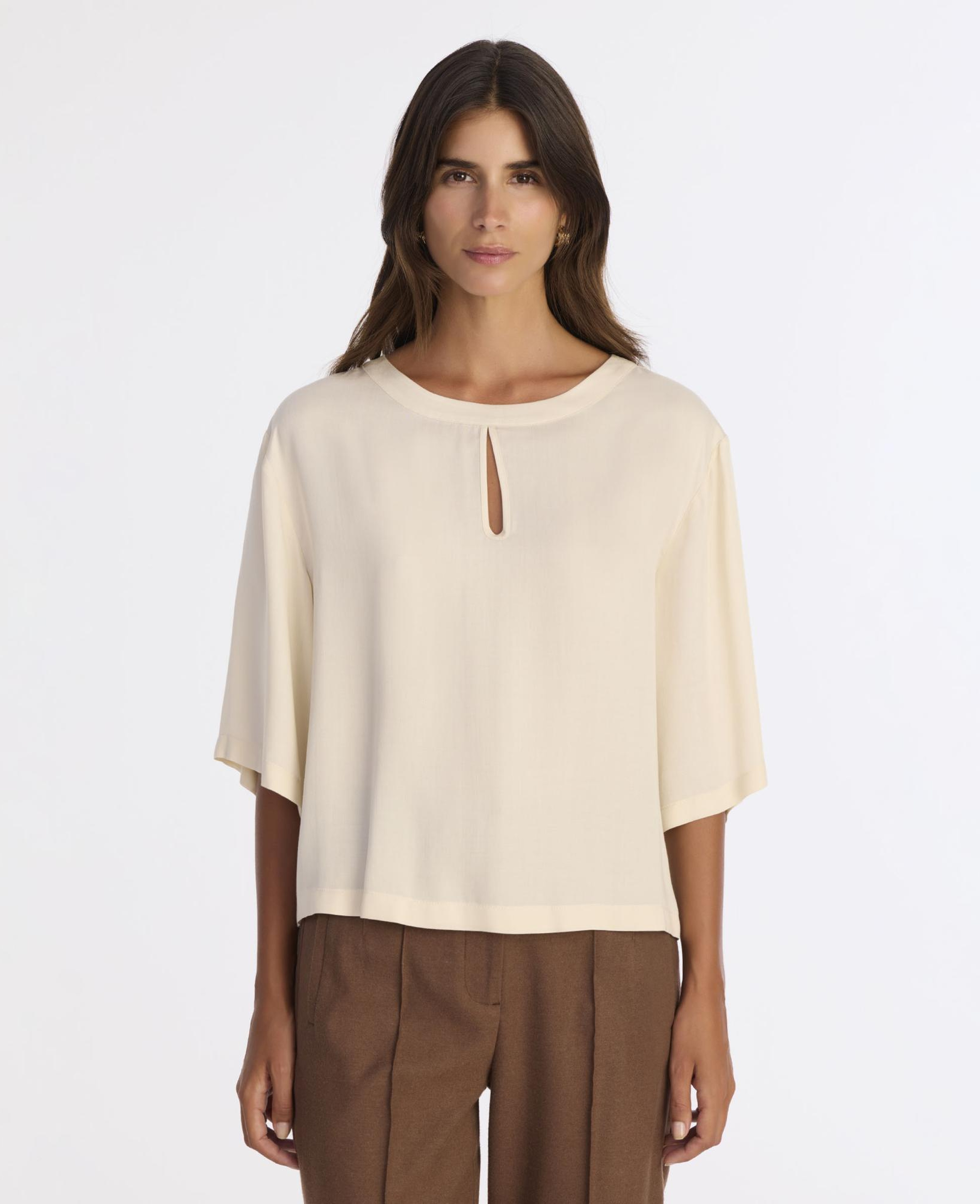 YARGICI Regular Bisiklet Yaka 3/4 Kol Bluz