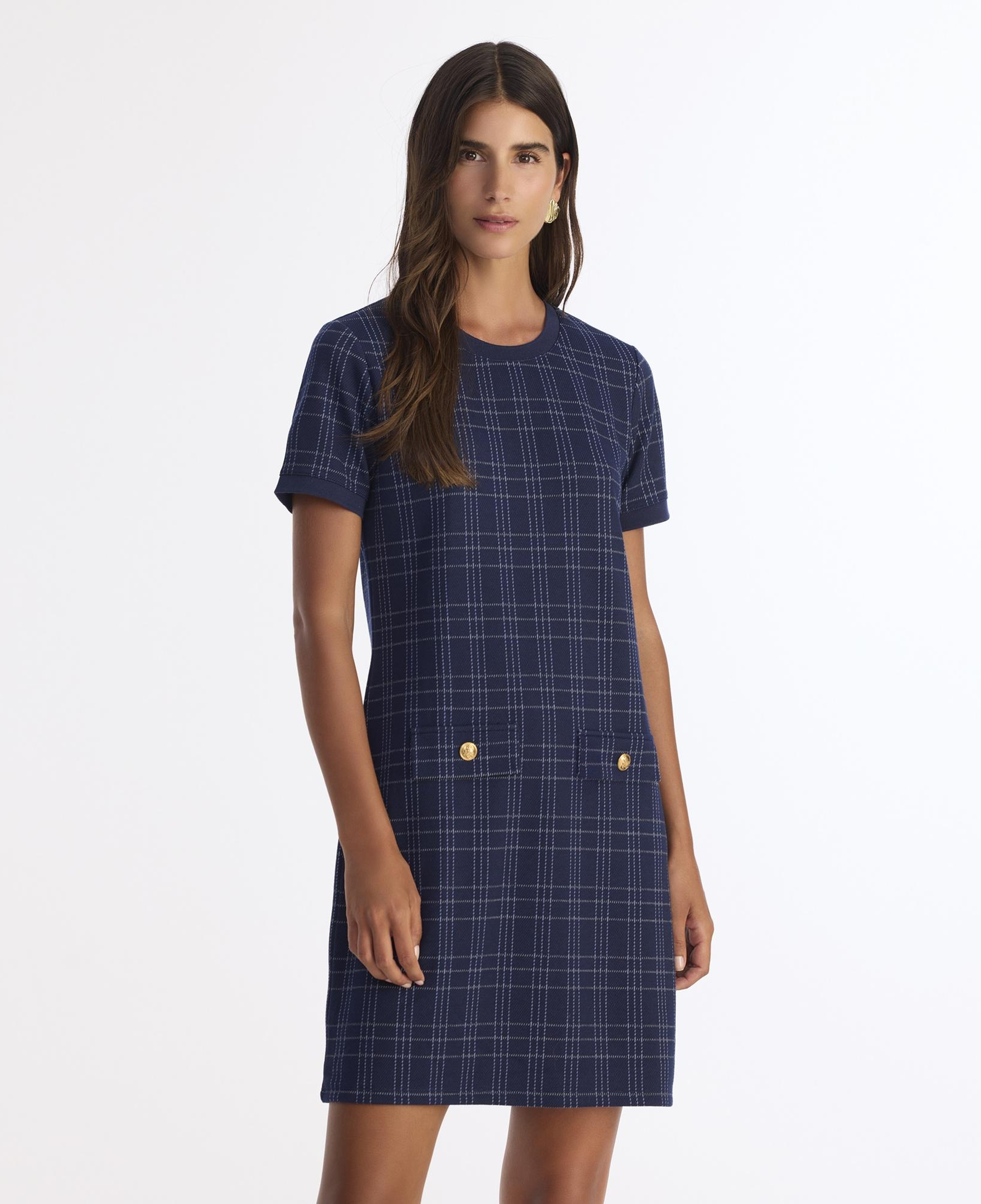 YARGICI Dar Bisiklet Yaka Kısa Kol Elbise