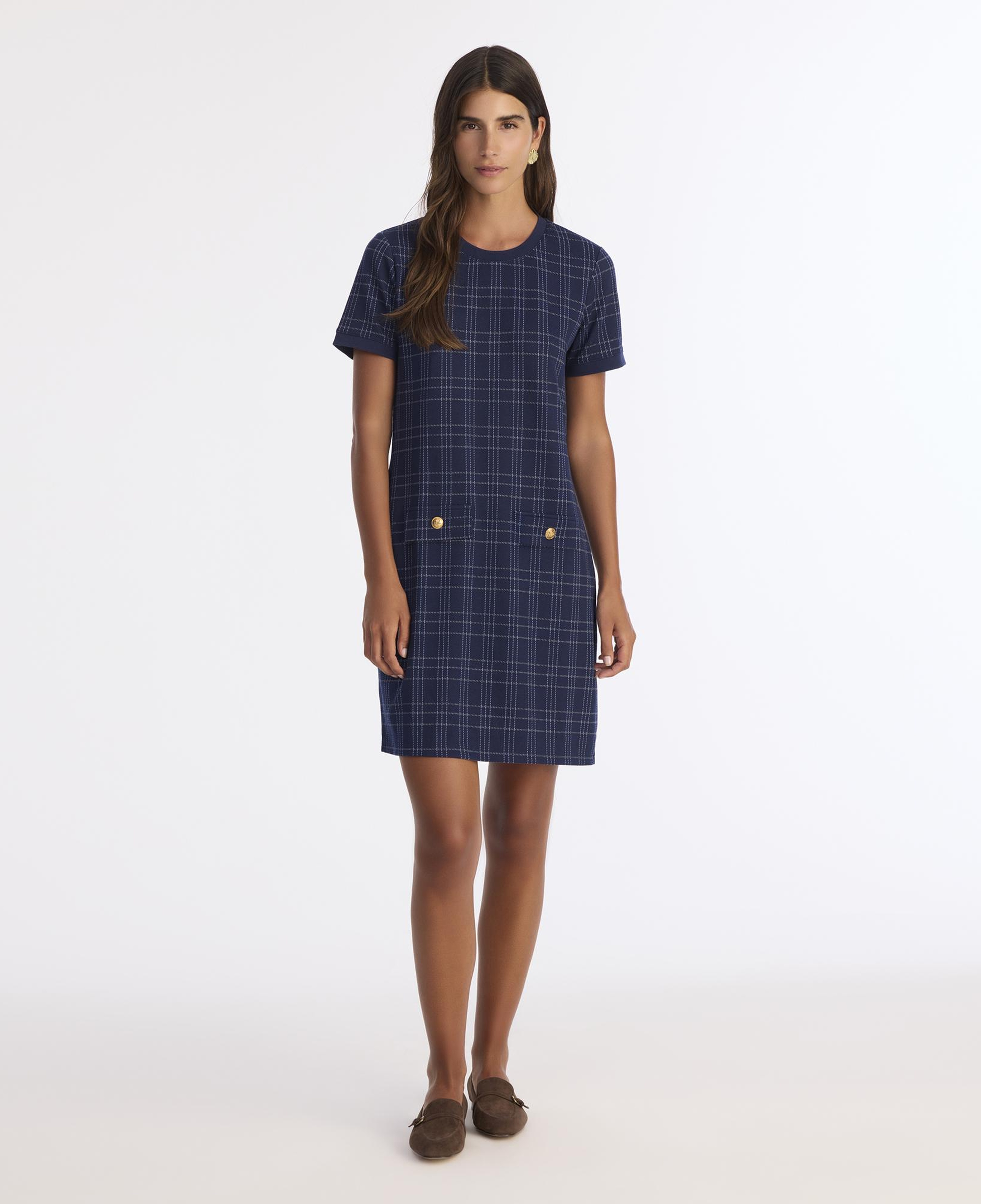 YARGICI Dar Bisiklet Yaka Kısa Kol Elbise