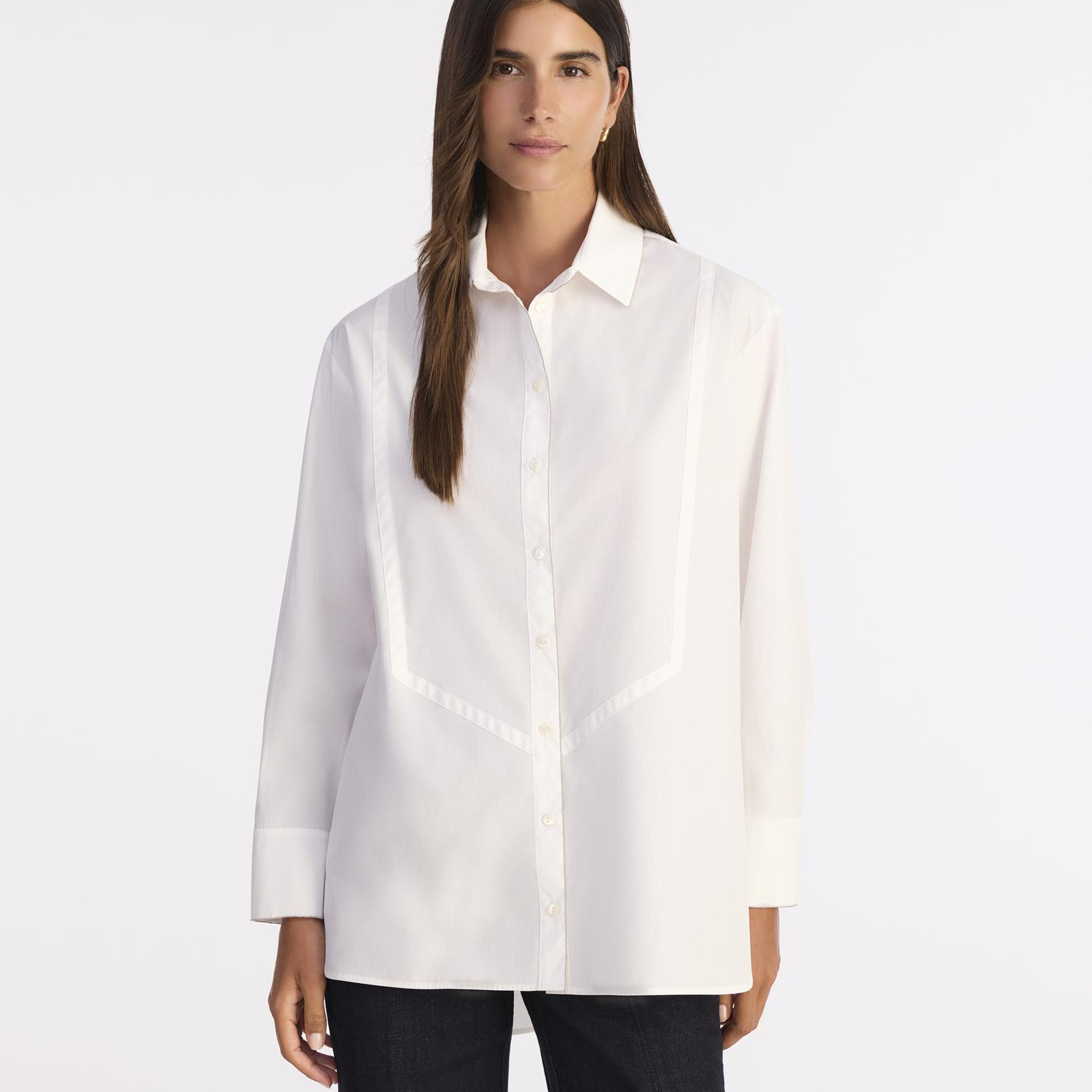 YARGICI Geniş Gömlek Yaka Uzun Kol Gömlek